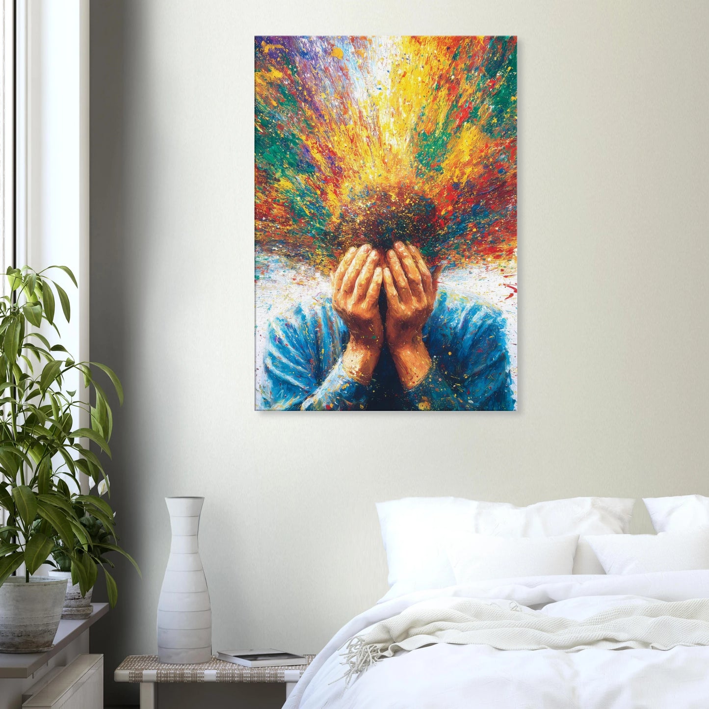 Jaillissement — tableau sur toile — vue 7 — art mural STNCL