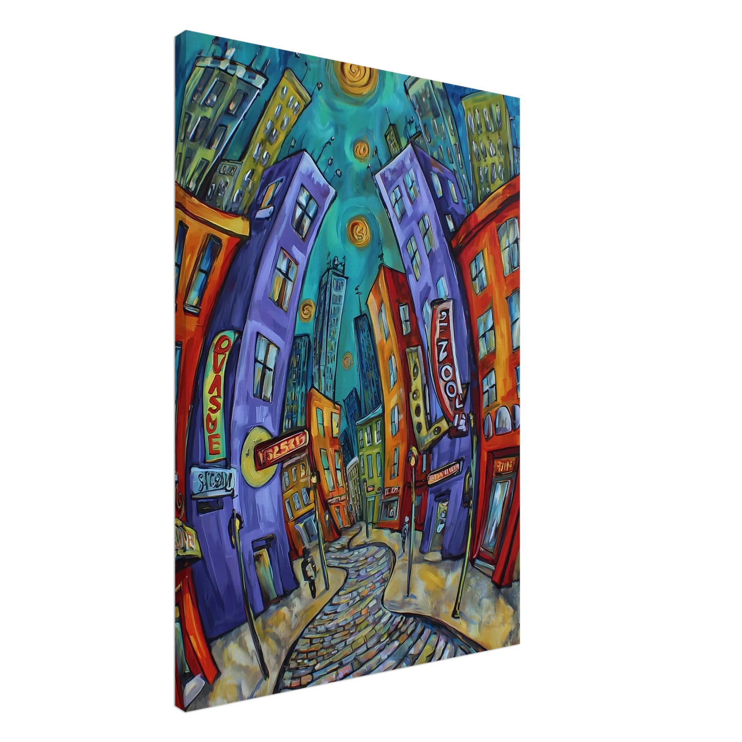 Ville Tourbillon — tableau sur toile — art mural STNCL