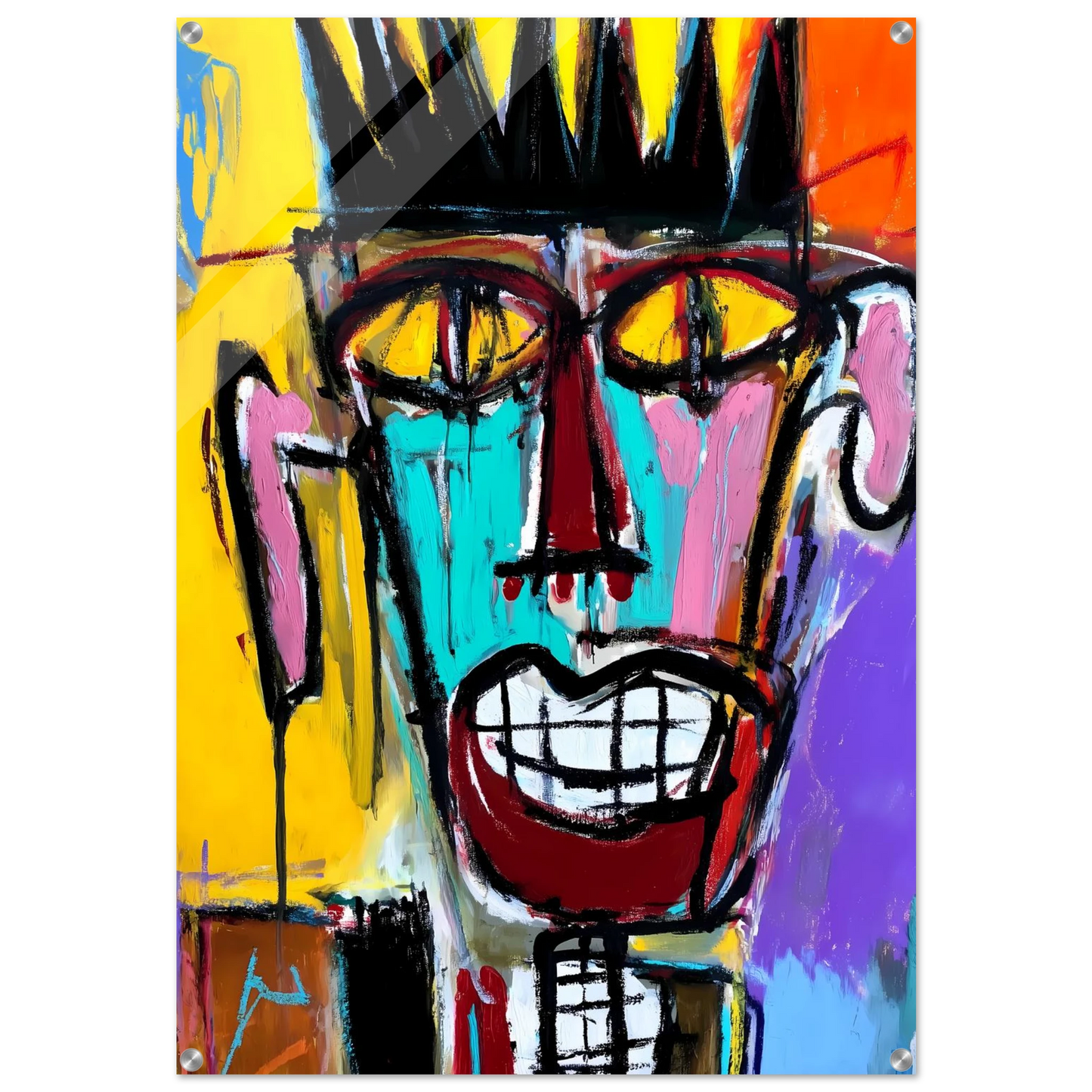 Sourire Carnassier — tableau plexiglas — art mural STNCL