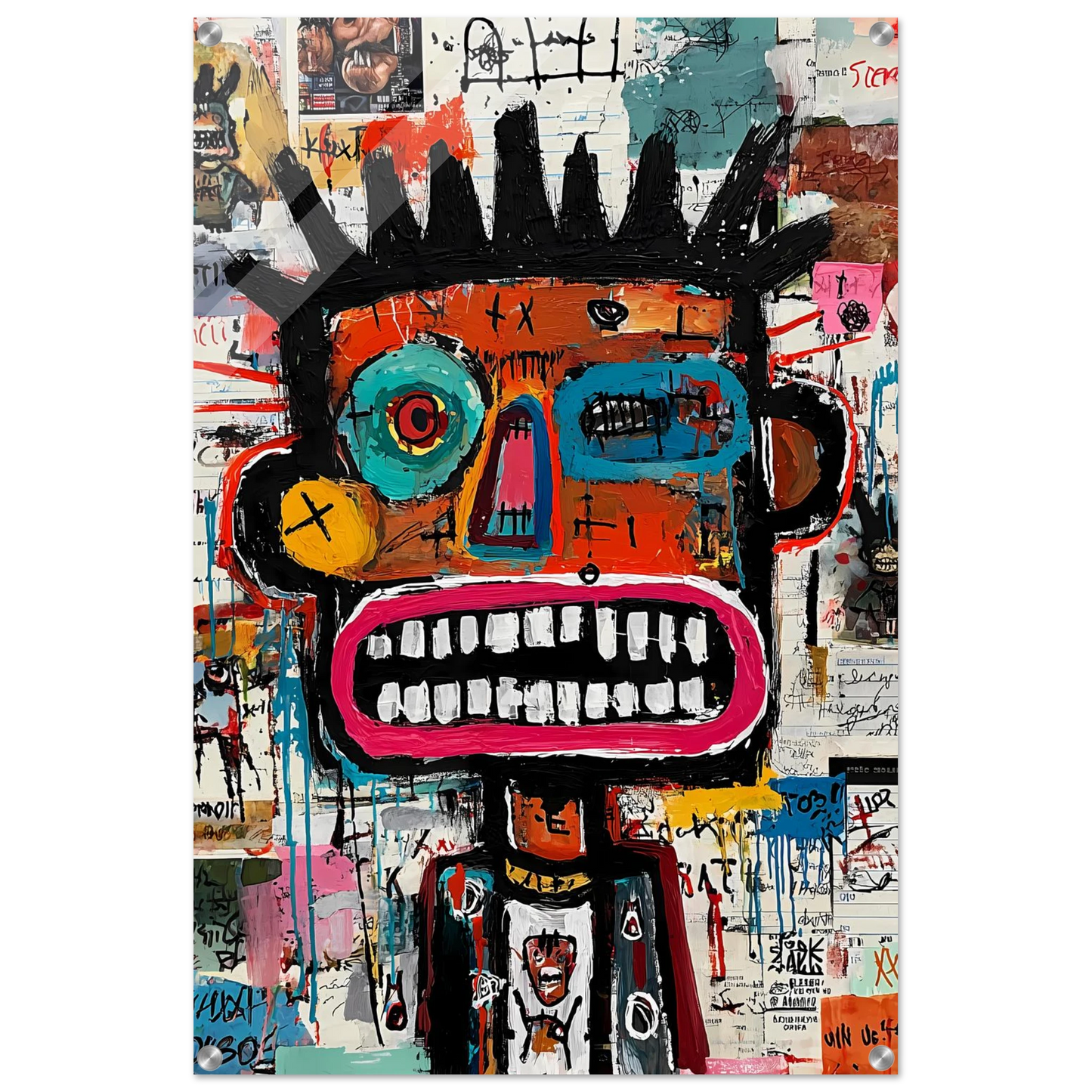 Roi de Papier — tableau plexiglas — vue 5 — art mural STNCL