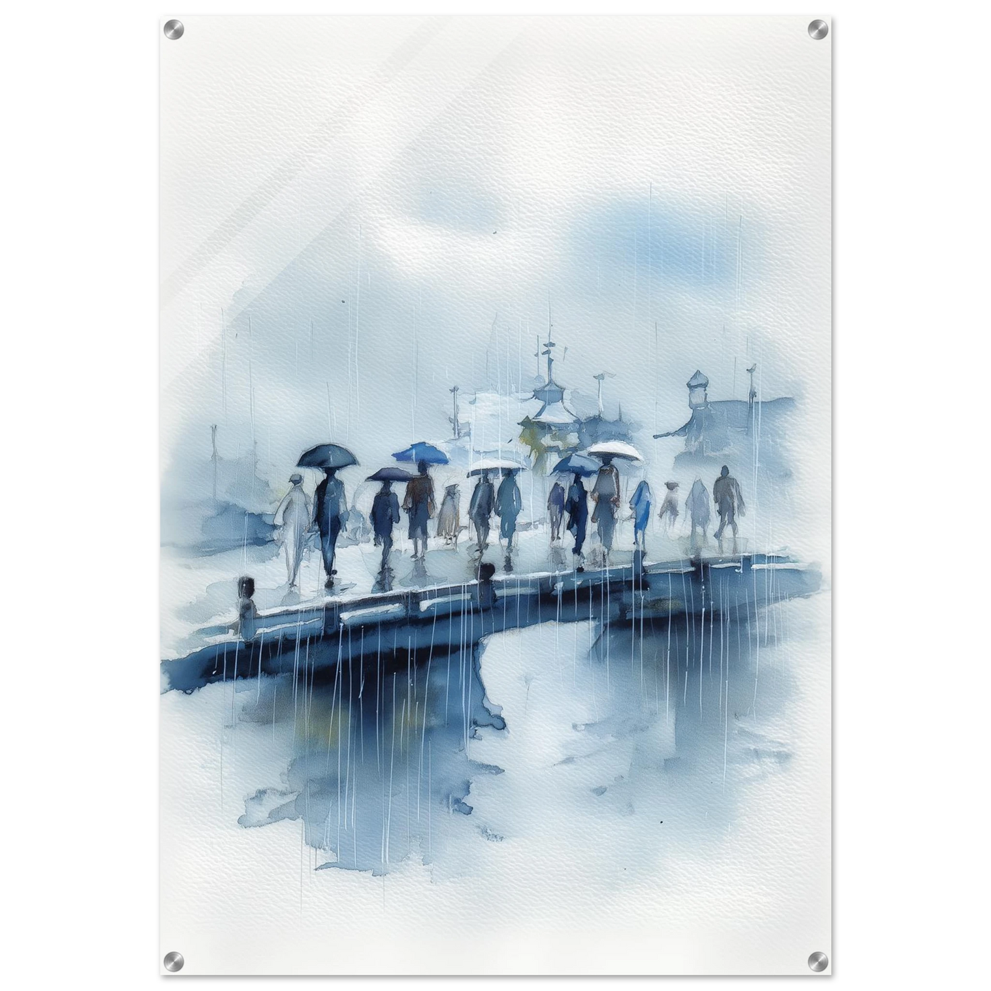 Promenade Sous la Pluie — tableau plexiglas — art mural STNCL