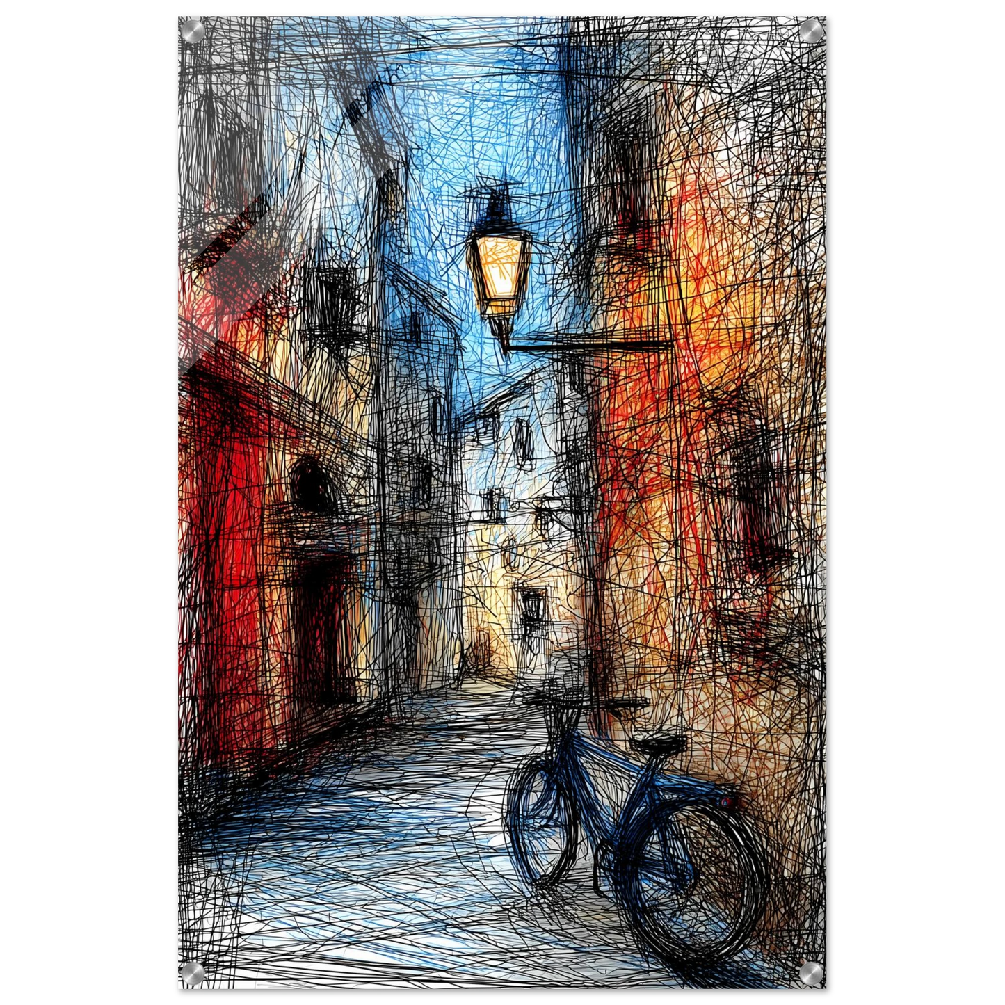 Ruelle à la Lanterne — tableau plexiglas — vue 5 — art mural STNCL