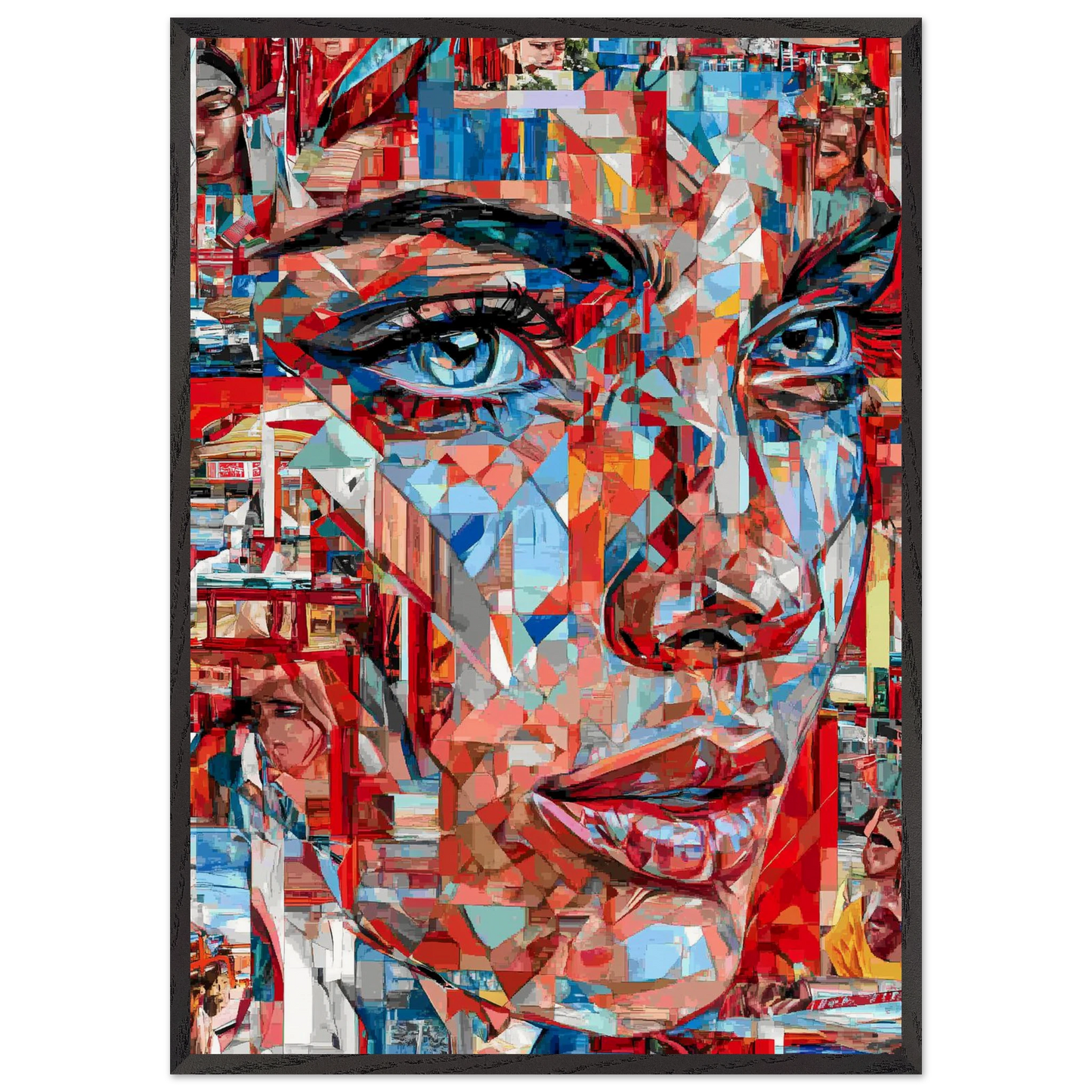 Éclats de Femme — tableau encadre bois — art mural STNCL