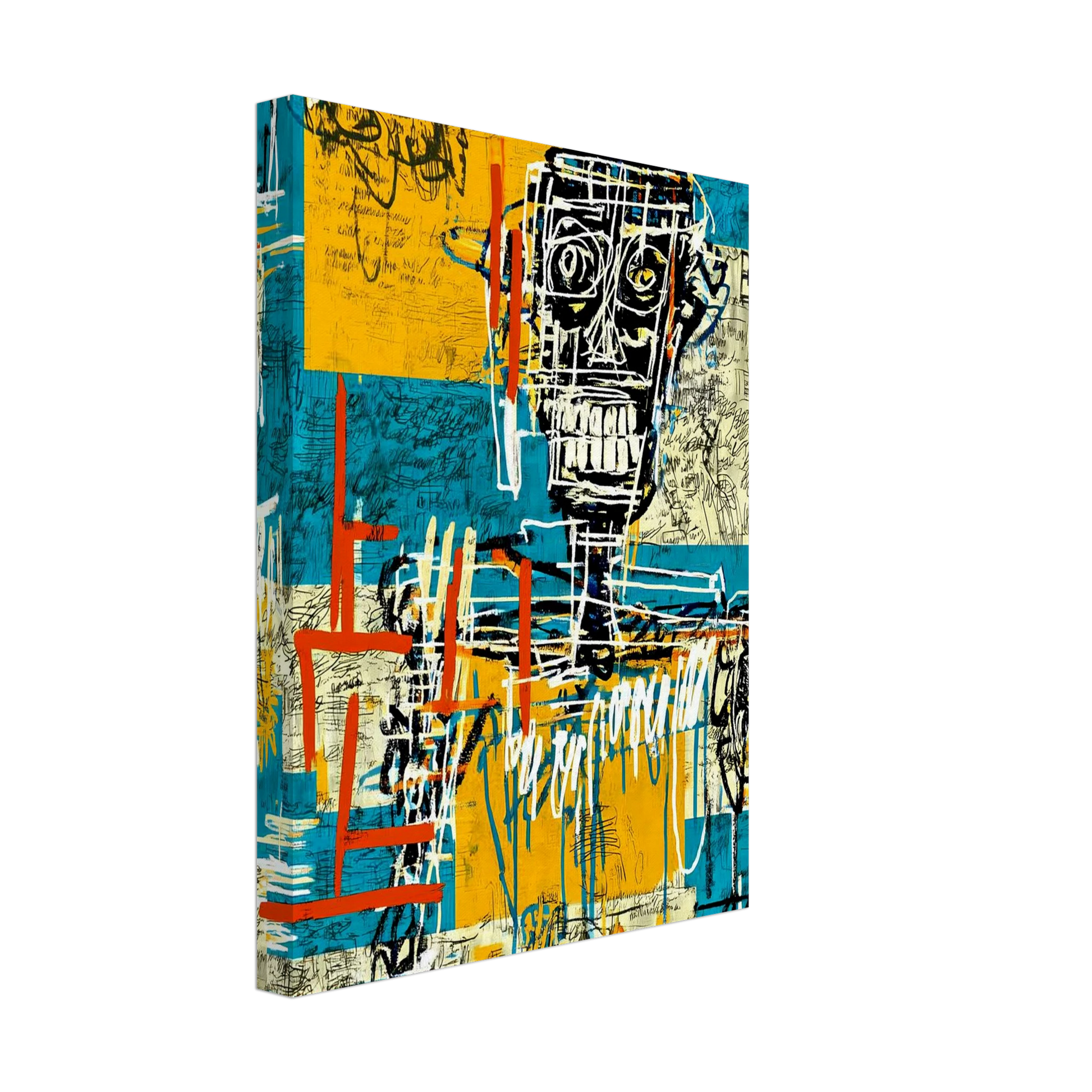 Visage Griffé — tableau sur toile — vue 4 — art mural STNCL