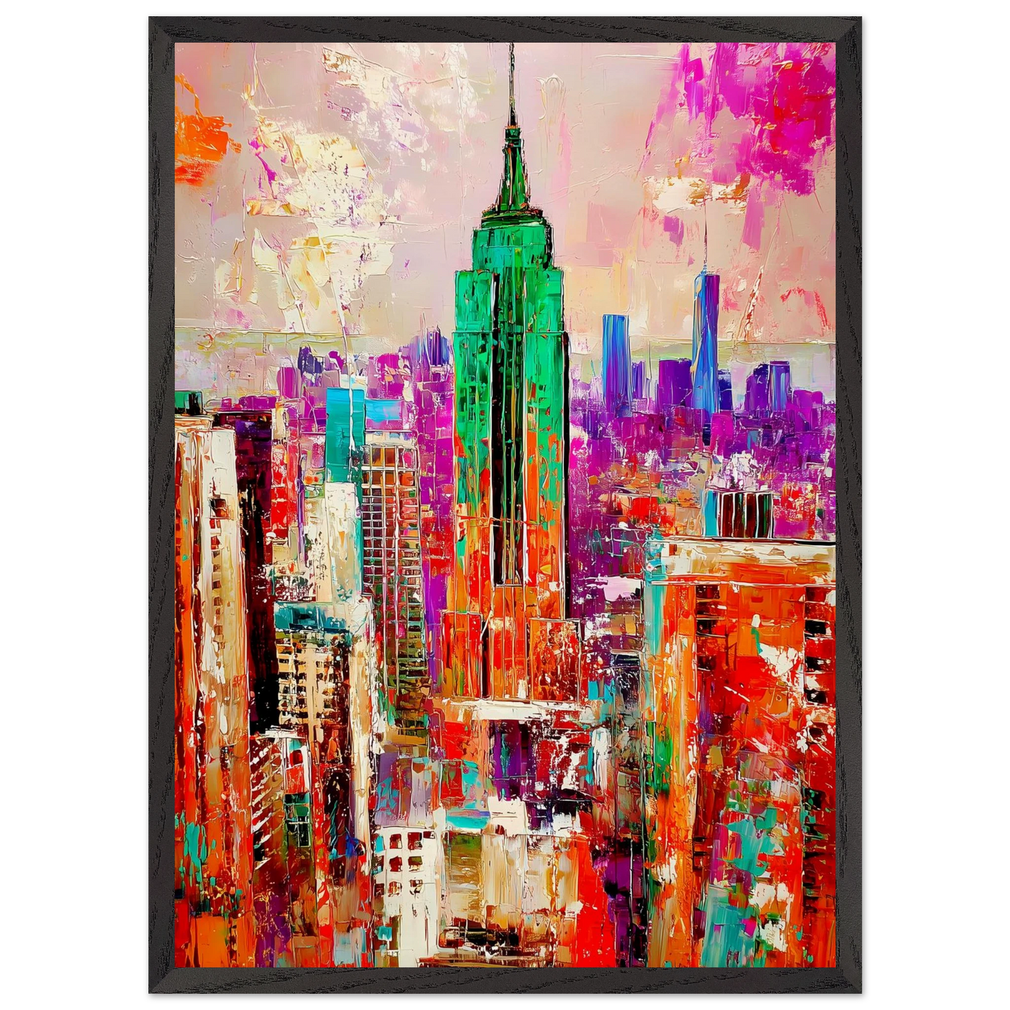 New York en Couleurs — tableau encadre bois — vue 10 — art mural STNCL