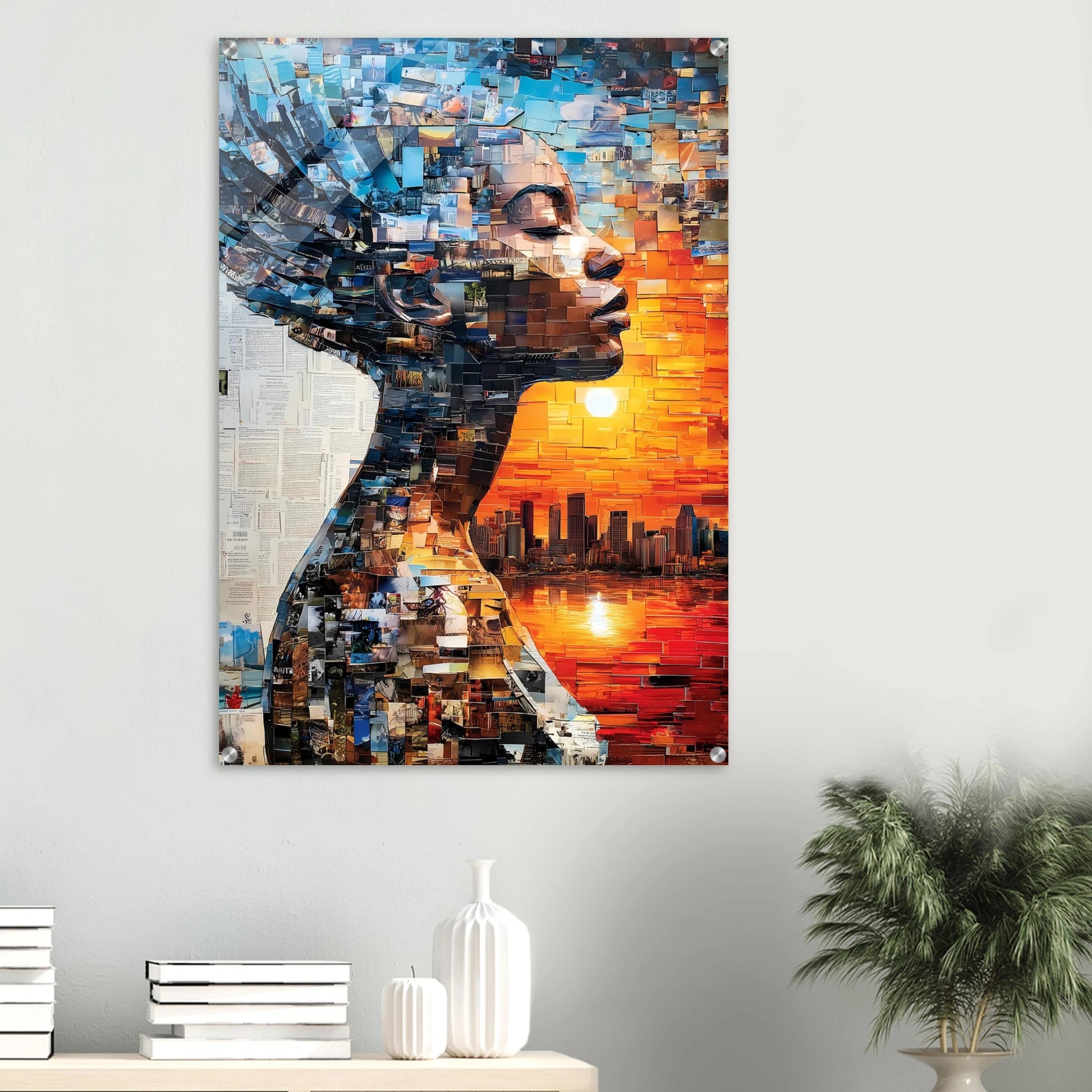 Horizon de Papier — tableau plexiglas — vue 6 — art mural STNCL