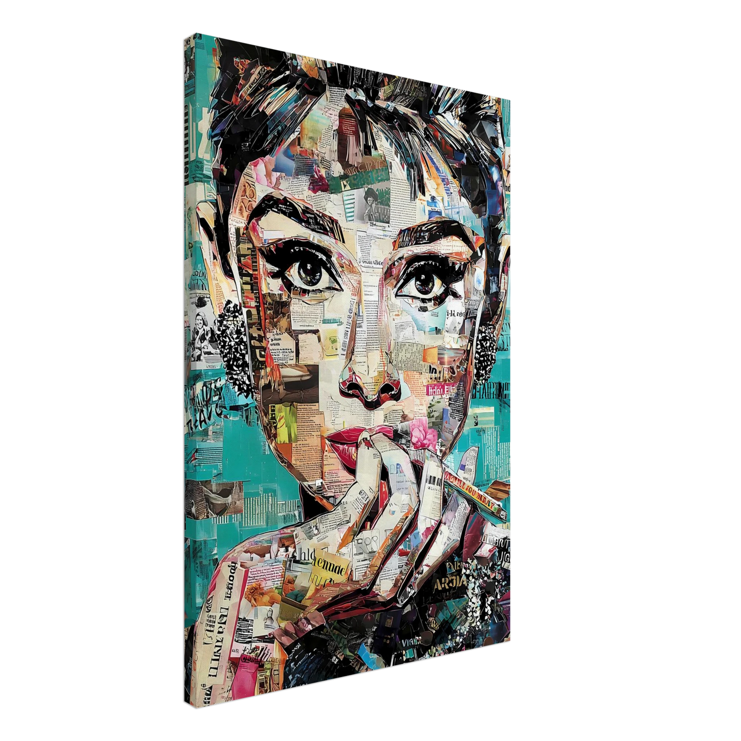 Regard de Papier — tableau sur toile — vue 2 — art mural STNCL