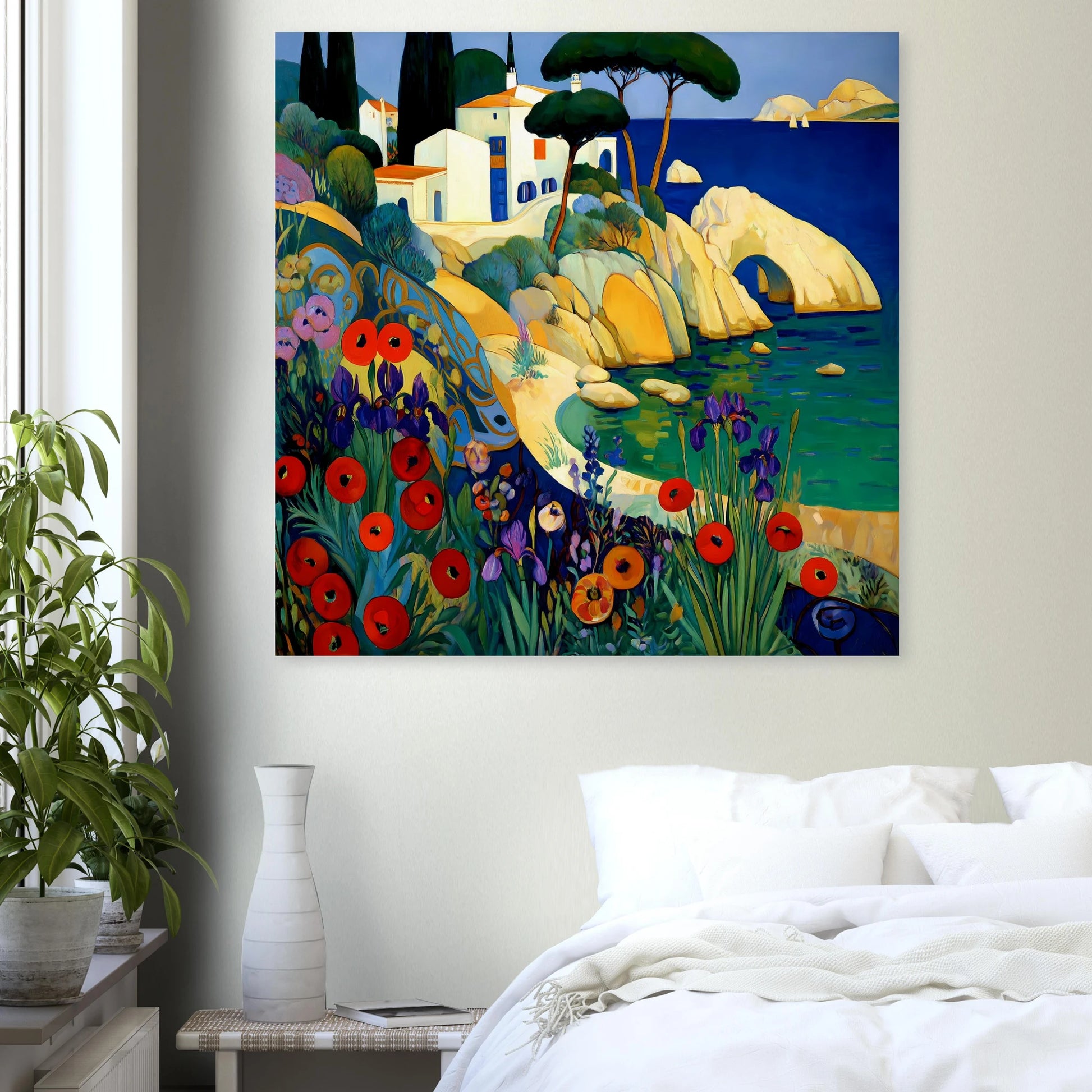La Crique aux Coquelicots — affiche d'art — vue 7 — art mural STNCL