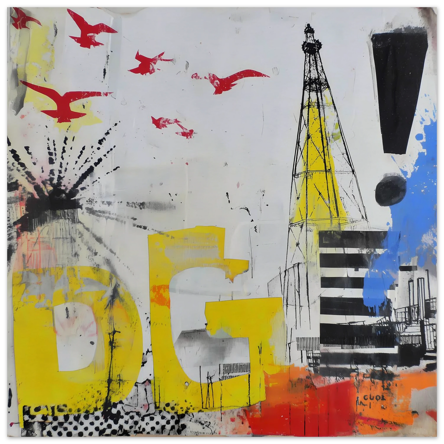 Le Grand Cri — affiche d'art — vue 4 — art mural STNCL