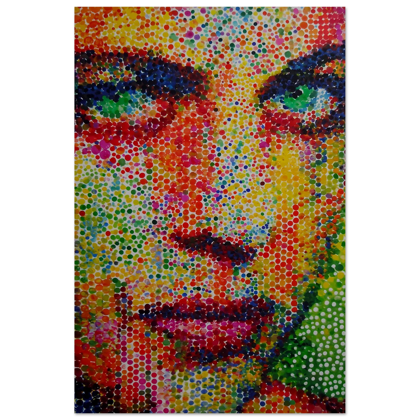 Le Visage en Points — affiche d'art — vue 4 — art mural STNCL