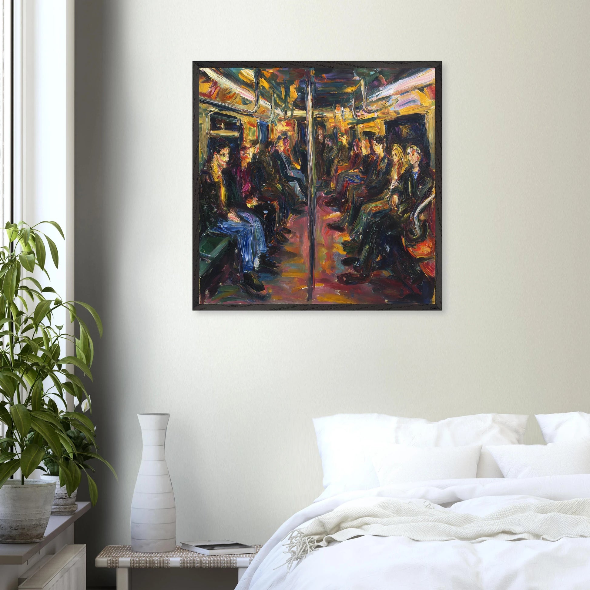 Rame du Soir — tableau encadré bois — vue 14 — art mural STNCL