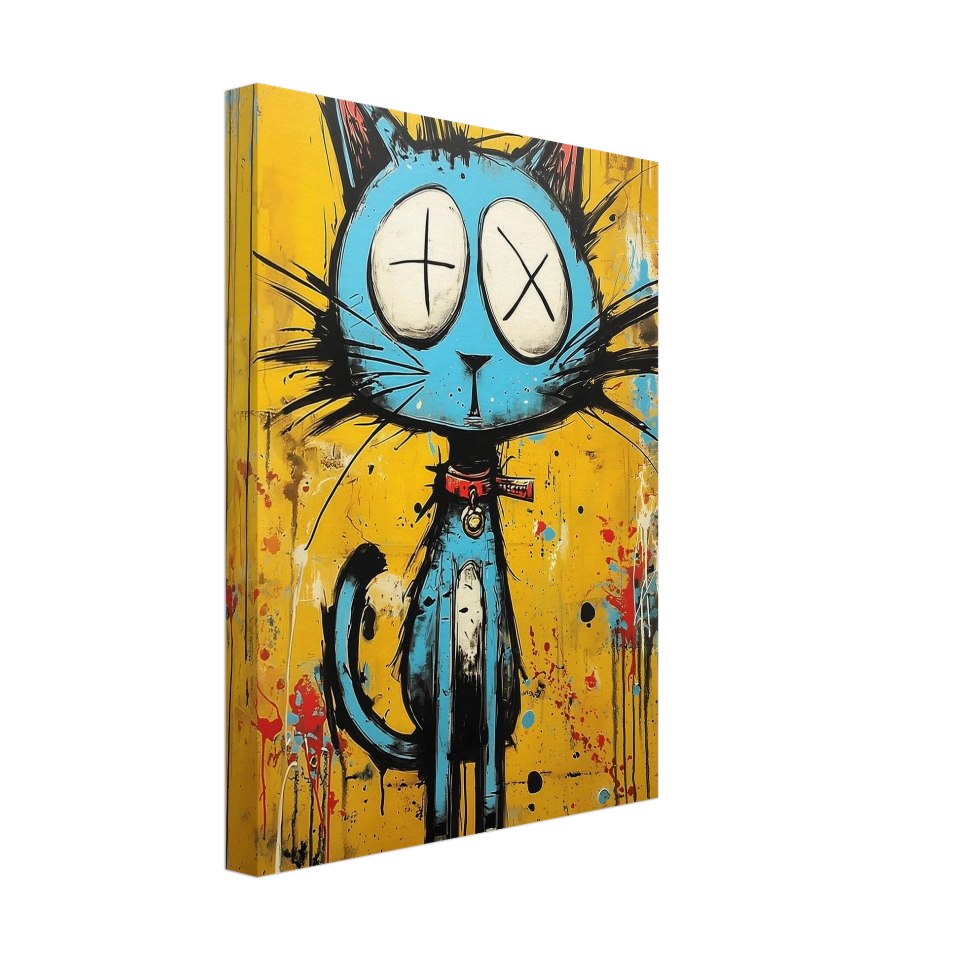 Matou des Murs — tableau sur toile — vue 4 — art mural STNCL