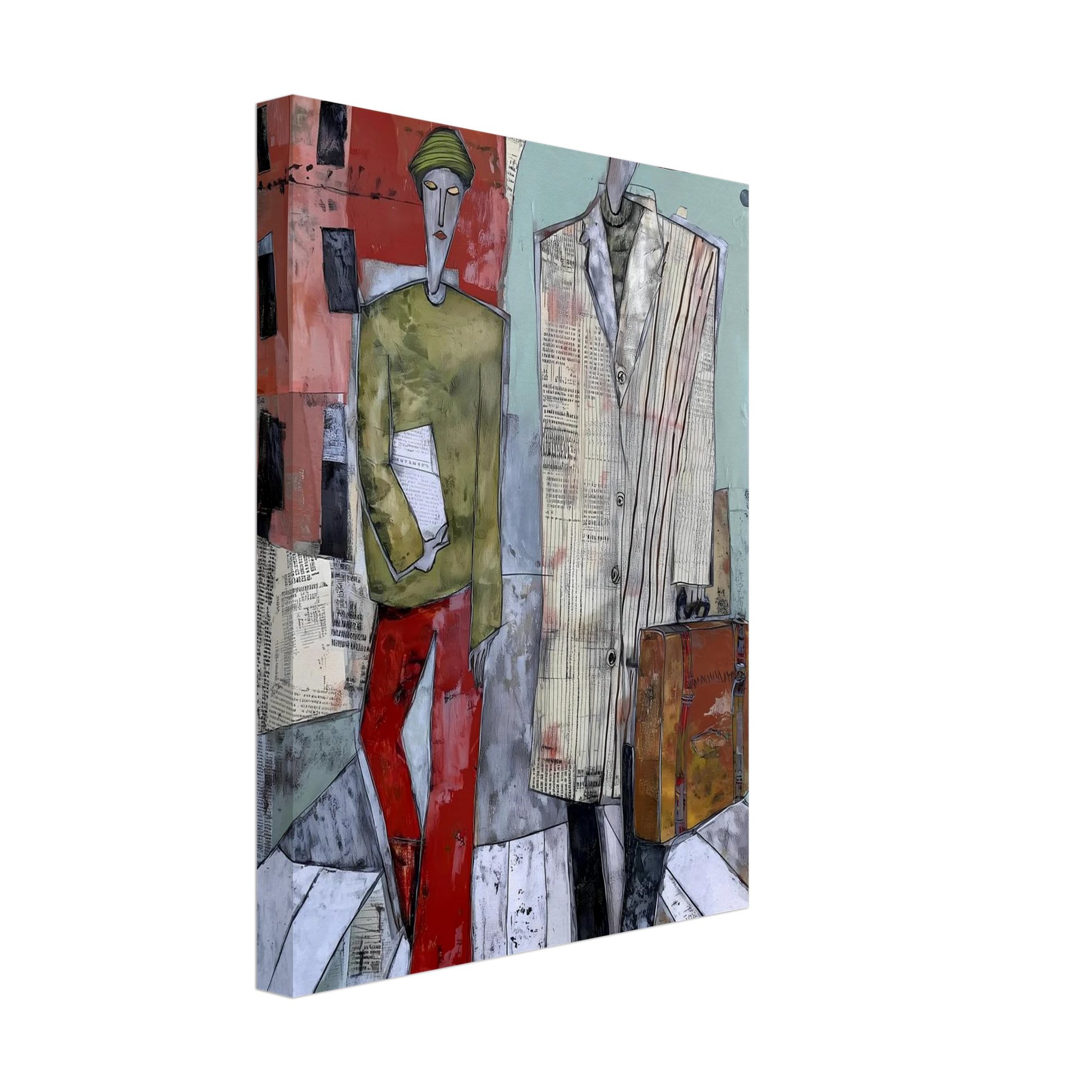 Les Voyageurs — tableau sur toile — vue 4 — art mural STNCL