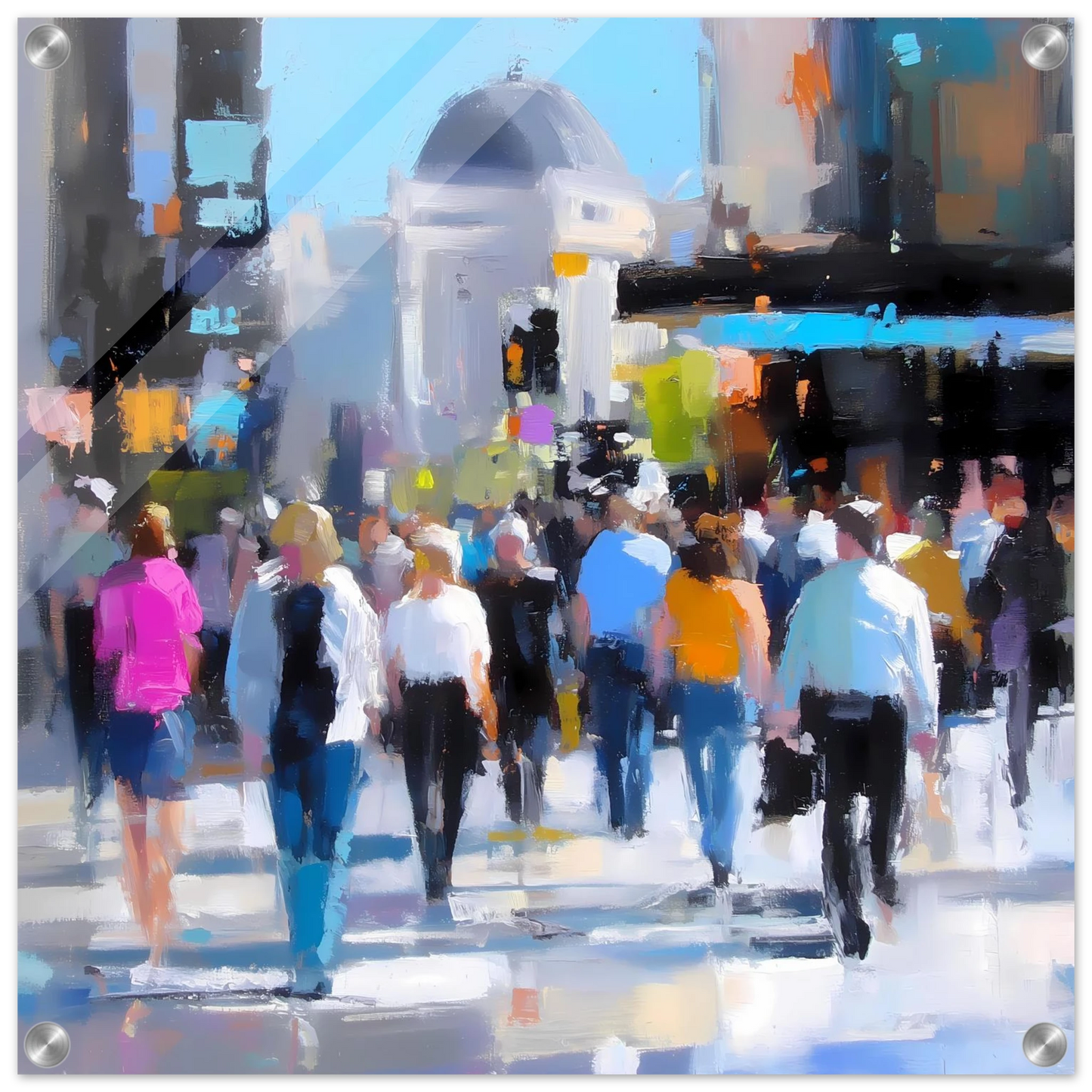 Traversée de Midi — tableau plexiglas — vue 2 — art mural STNCL