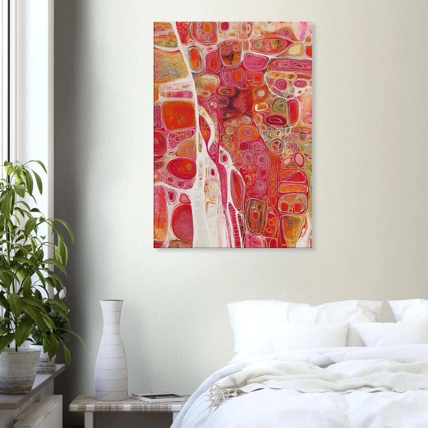 Cellules — tableau sur toile — vue 7 — art mural STNCL