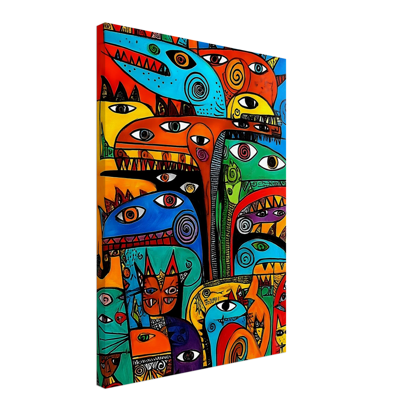 La Tribu — tableau sur toile — vue 3 — art mural STNCL