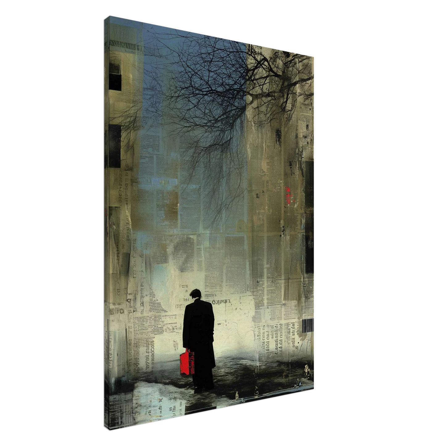 L'Homme au Sac Rouge — tableau sur toile — art mural STNCL