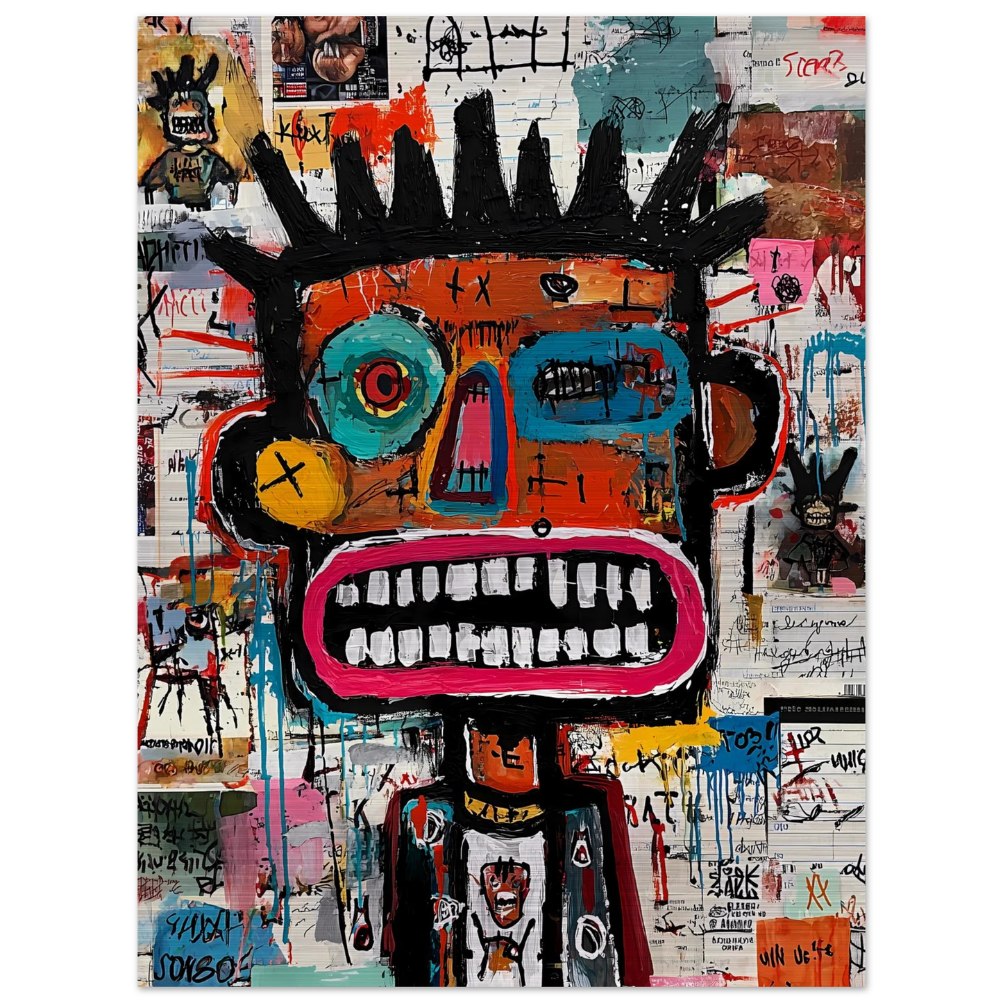 Roi de Papier — tableau aluminium — vue 5 — art mural STNCL