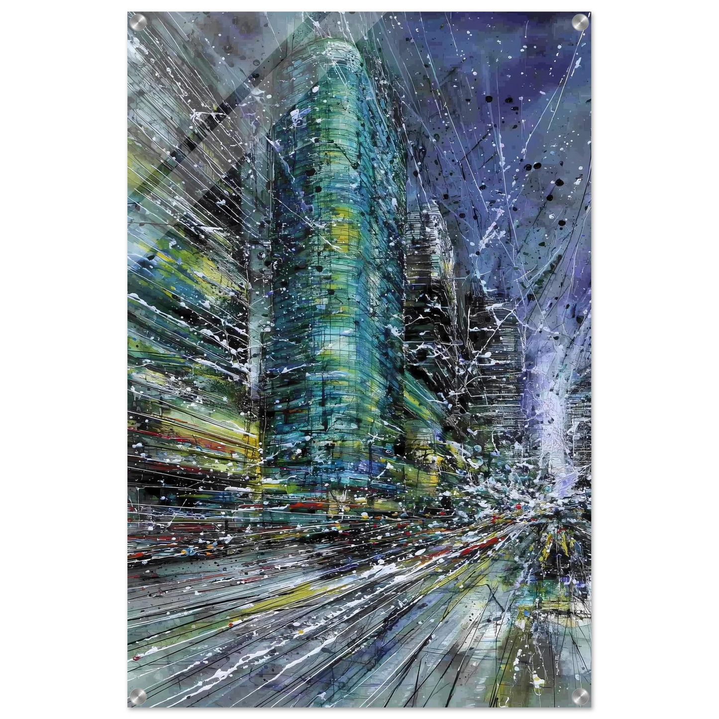 Vertige de la Cité — tableau plexiglas — vue 5 — art mural STNCL