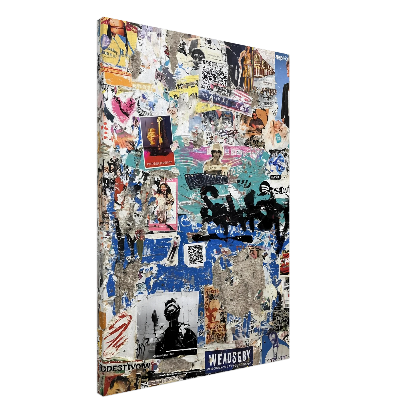 Le Mur Affiché — tableau sur toile — art mural STNCL