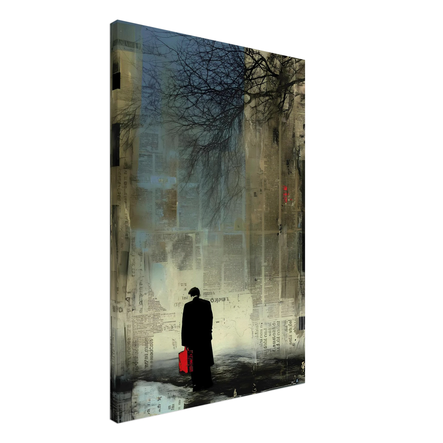 La Valise Rouge — tableau sur toile — vue 2 — art mural STNCL