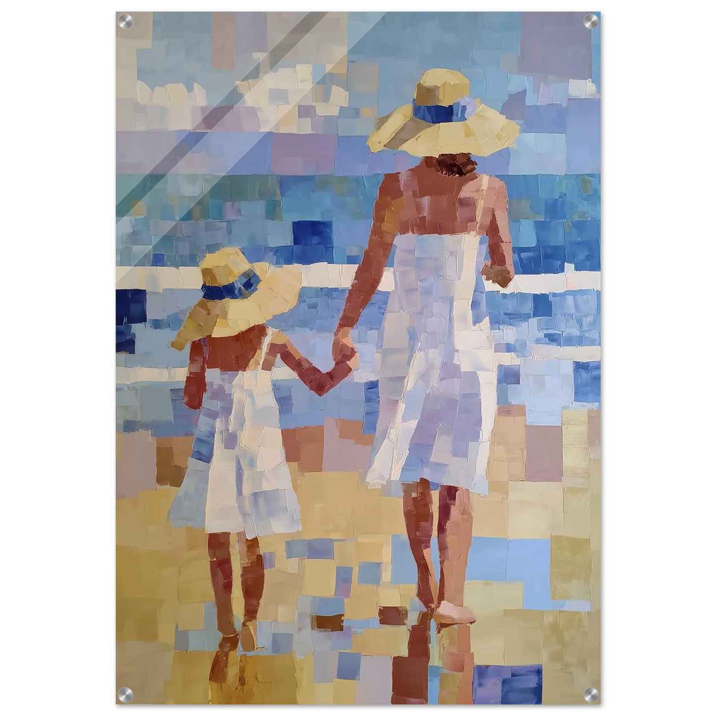 Main dans la Main, Bord du Monde — tableau plexiglas — art mural STNCL