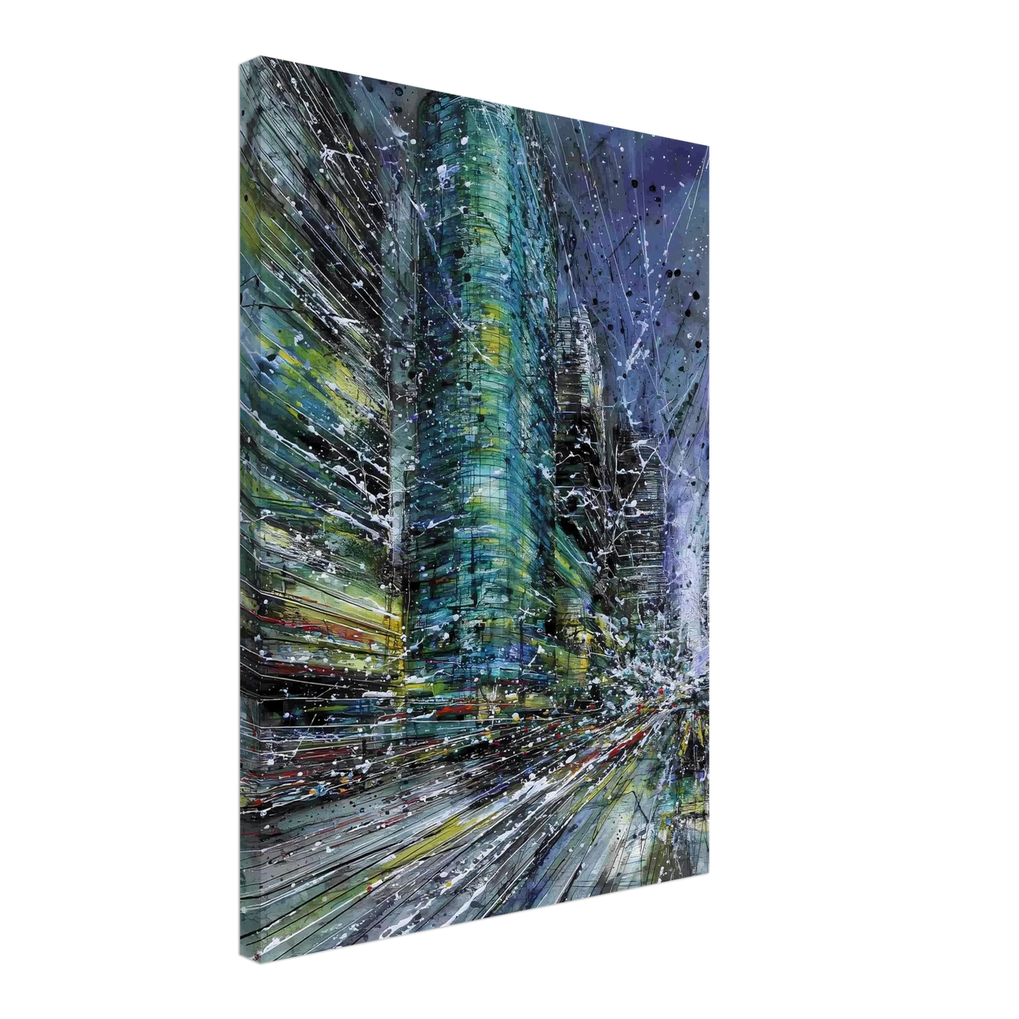 Vertige de la Cité — tableau sur toile — vue 3 — art mural STNCL