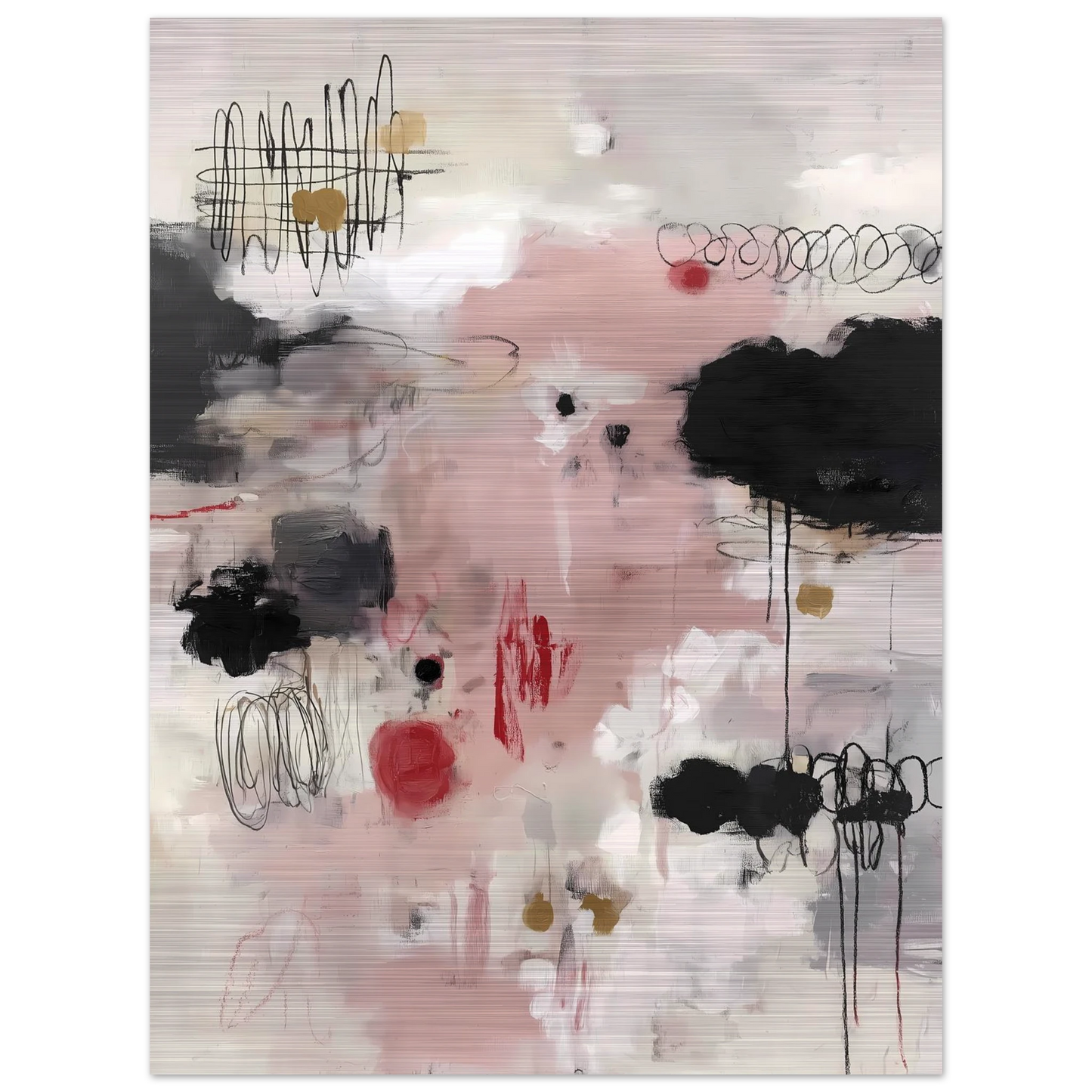 Murmure Poudré — tableau aluminium — vue 5 — art mural STNCL