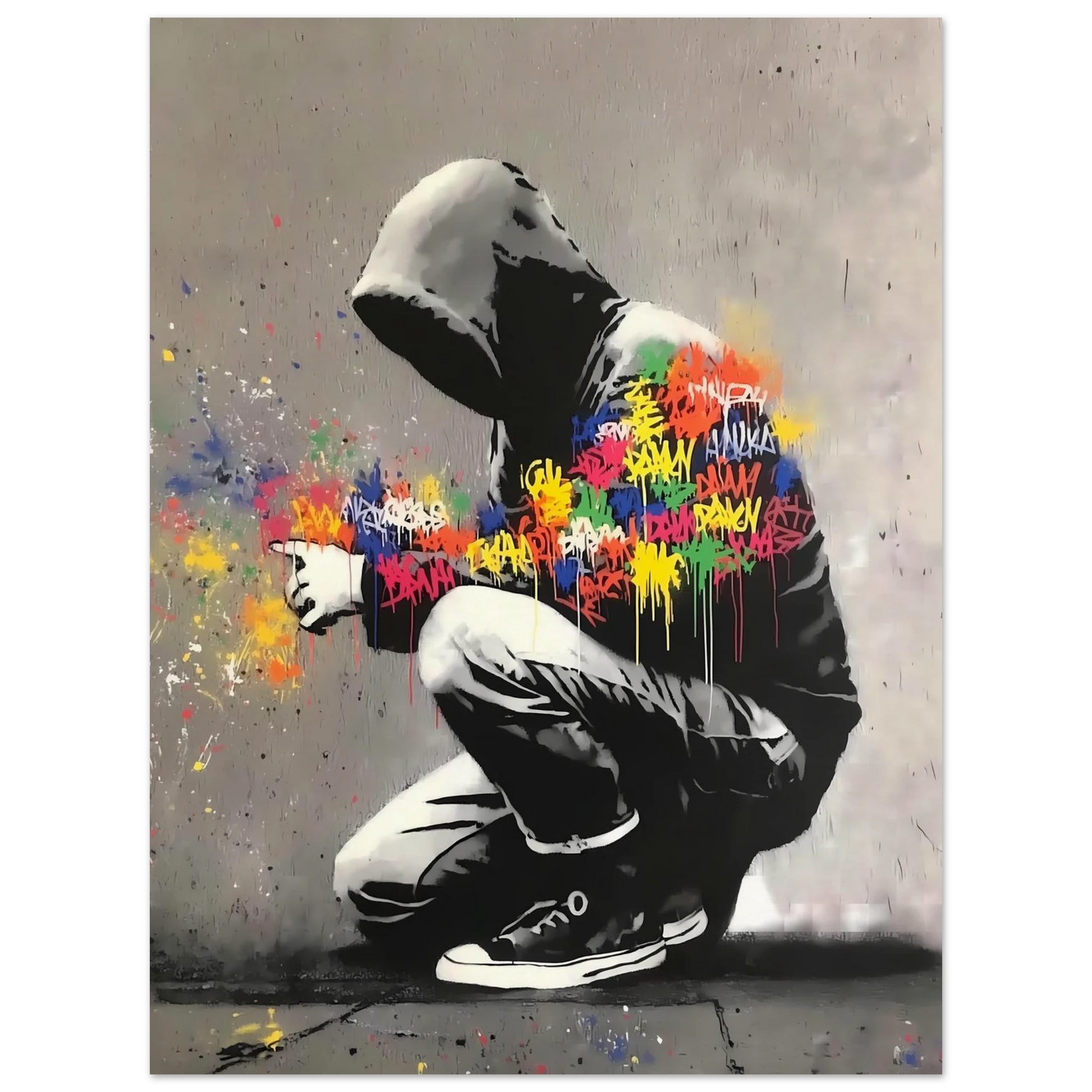 Le Graffeur — affiche d'art — vue 2 — art mural STNCL