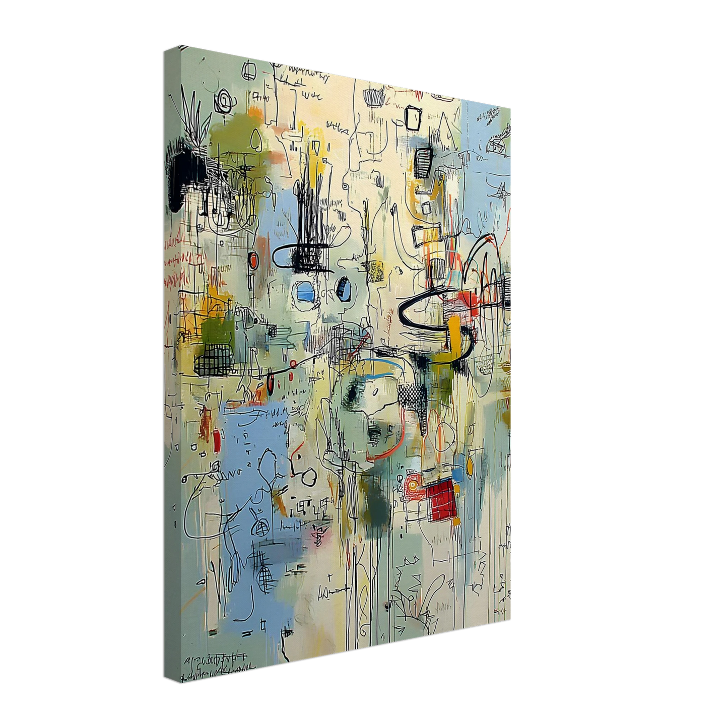 Écriture du Vent — tableau sur toile — vue 5 — art mural STNCL