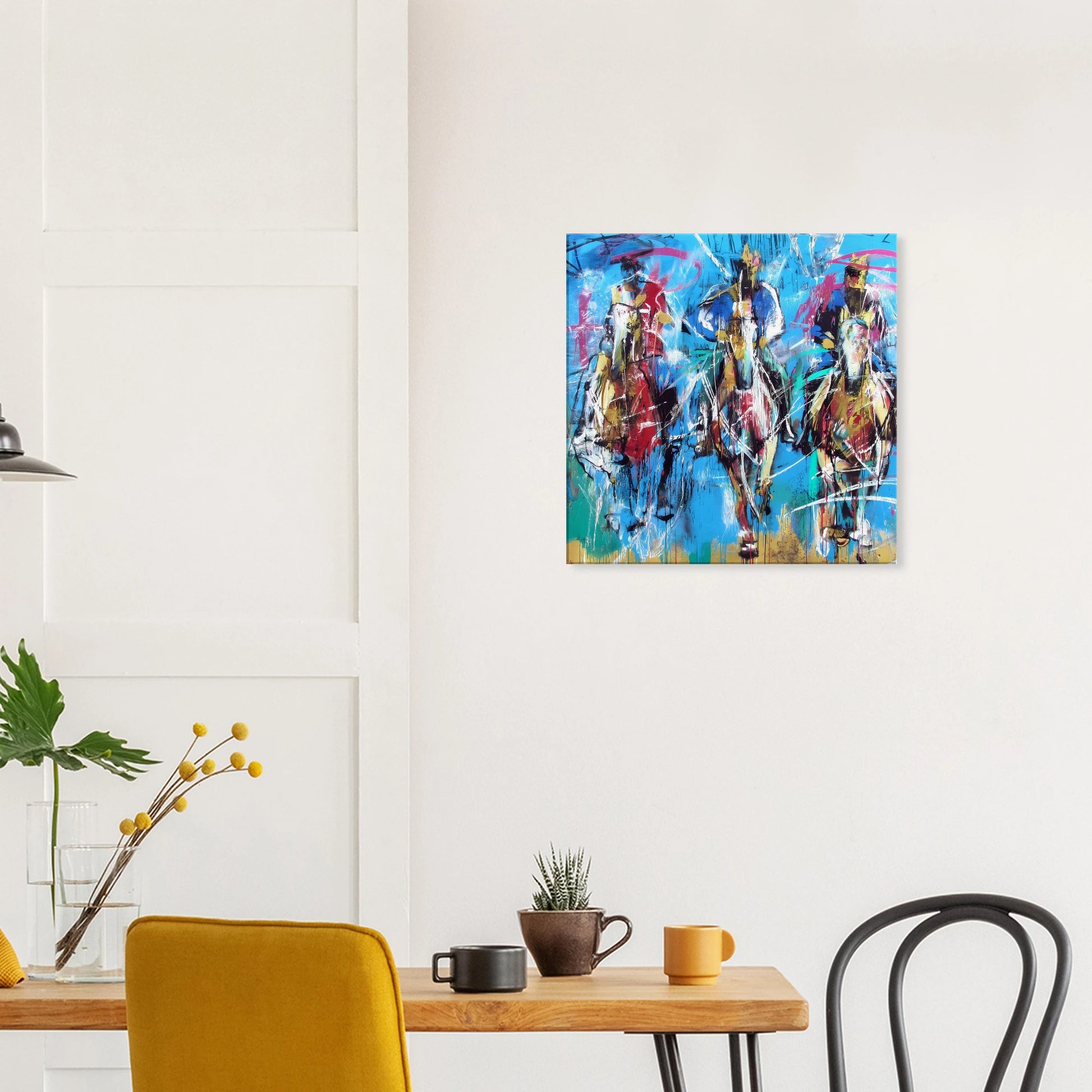 Trois Cavaliers — tableau sur toile — vue 7 — art mural STNCL