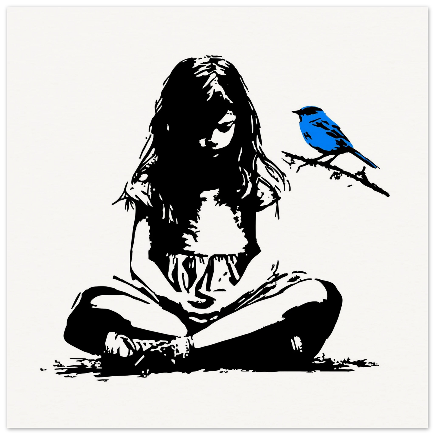 L'Oiseau Bleu — affiche d'art — art mural STNCL