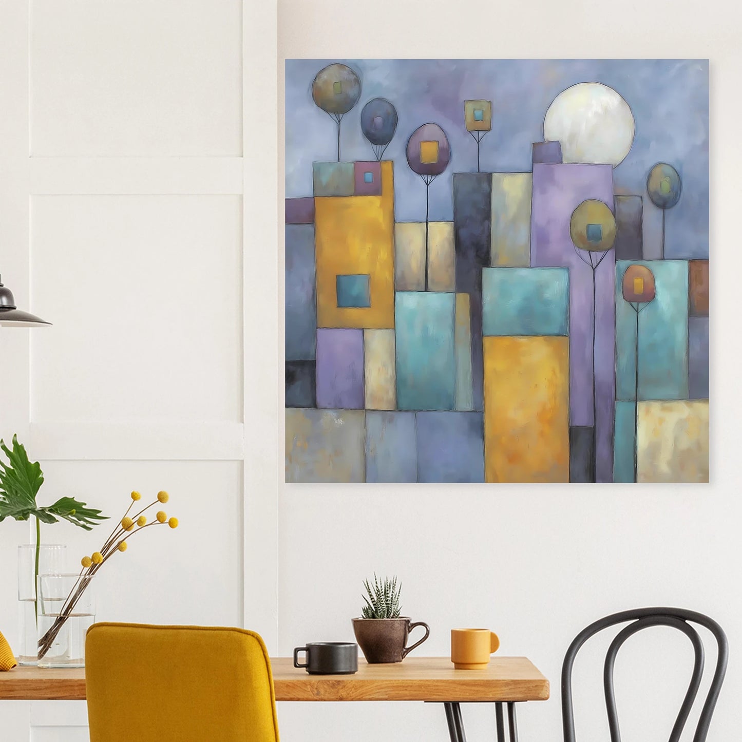 Ville sous la Lune — affiche d'art — vue 8 — art mural STNCL