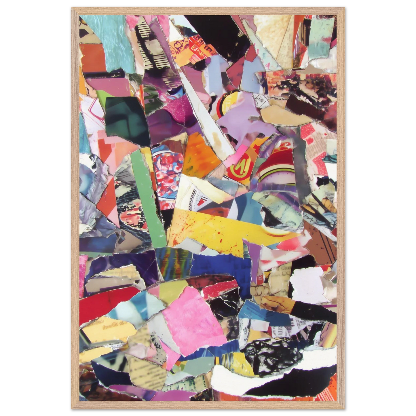 Fragments d'une Ville — tableau encadre bois — vue 14 — art mural STNCL