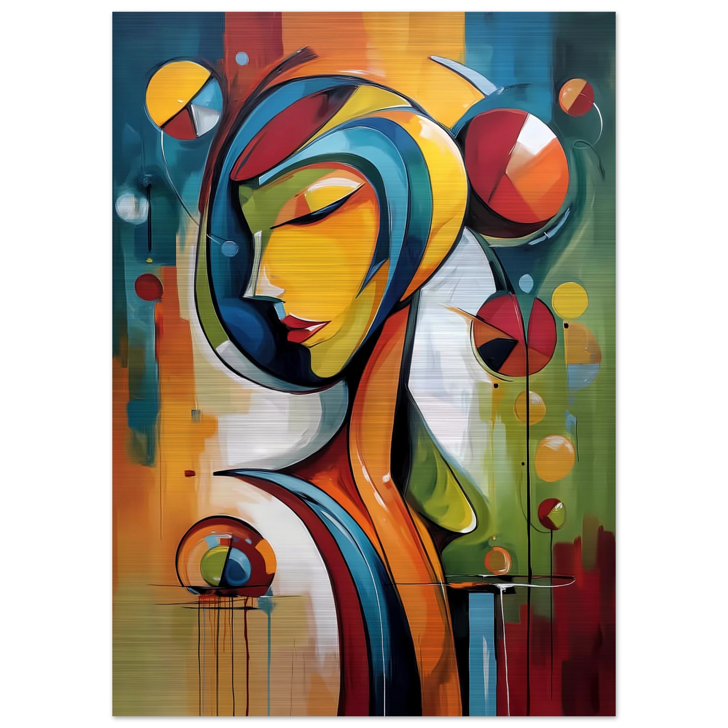 Rêverie Géométrique — tableau aluminium — vue 4 — art mural STNCL