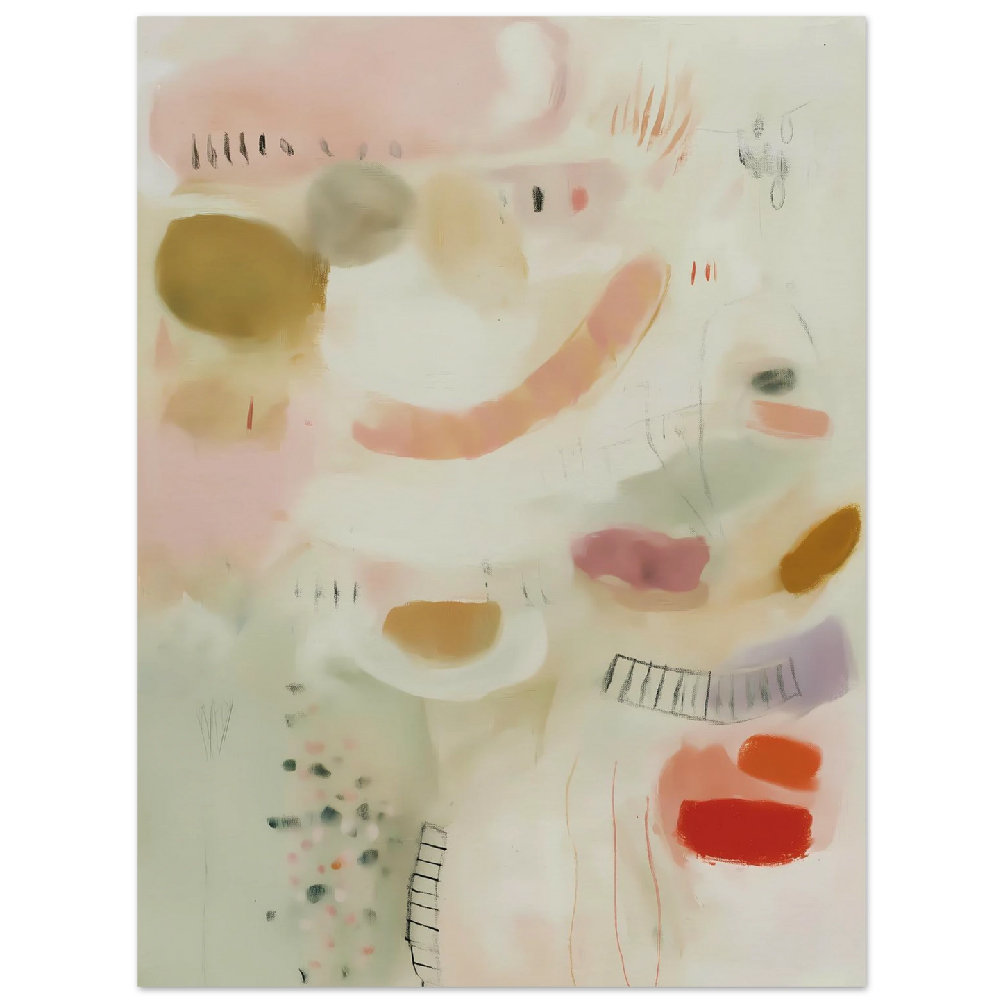 Murmures Pastel — affiche d'art — vue 3 — art mural STNCL