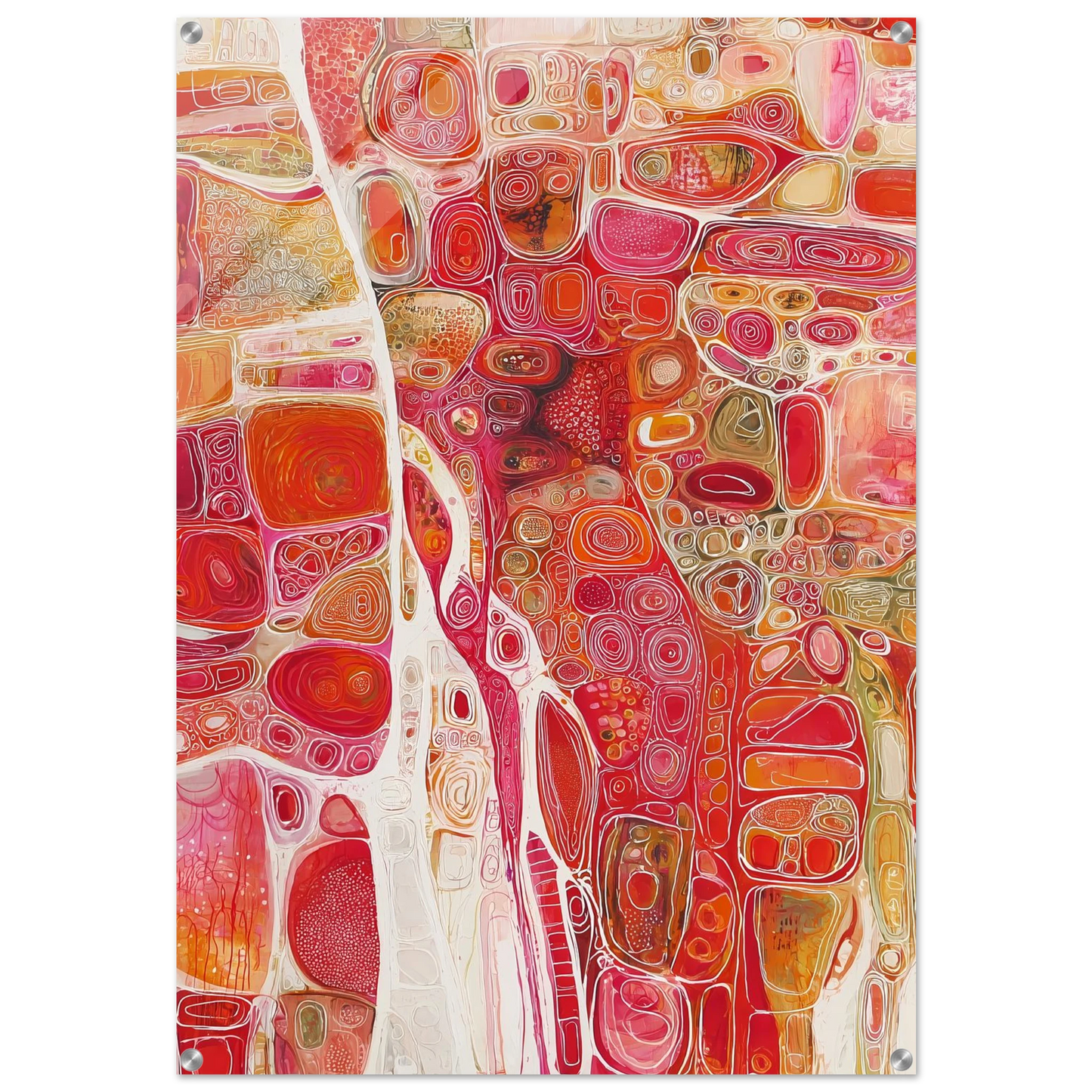 Cellules — tableau plexiglas — art mural STNCL
