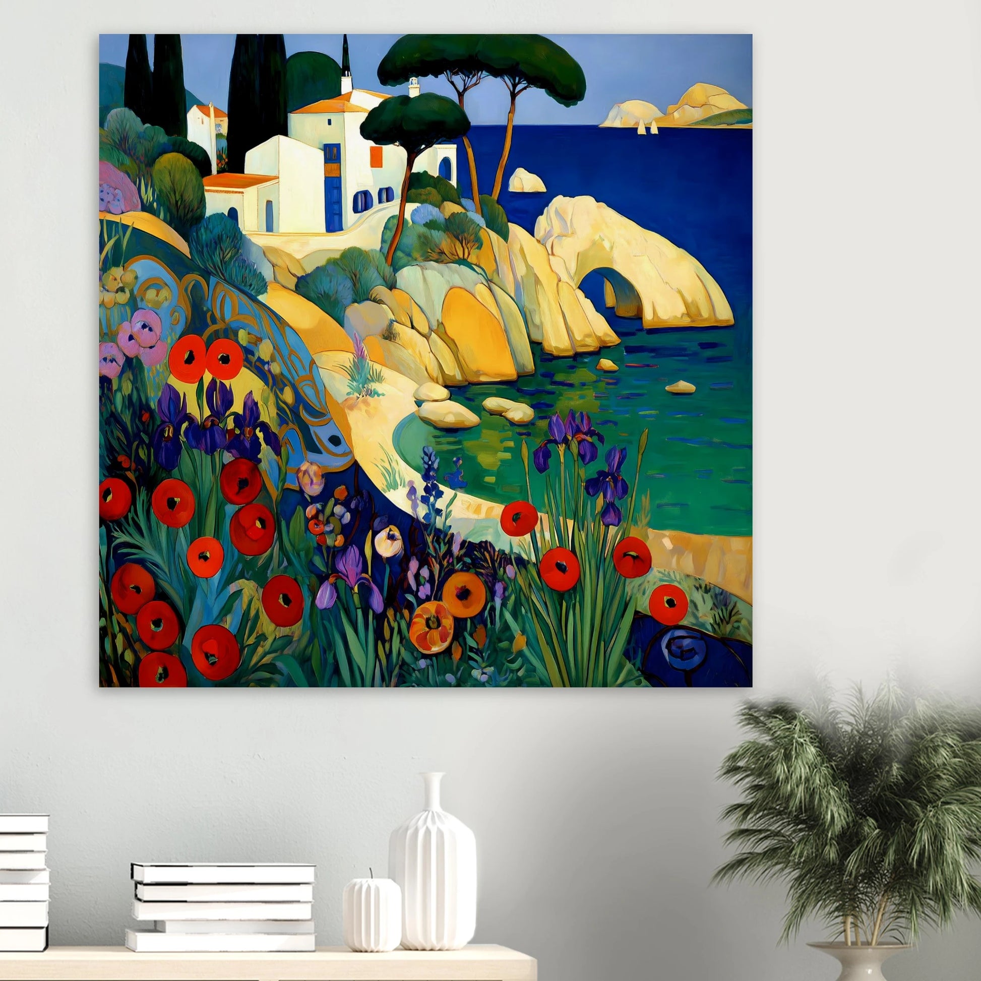 La Crique aux Coquelicots — affiche d'art — vue 6 — art mural STNCL
