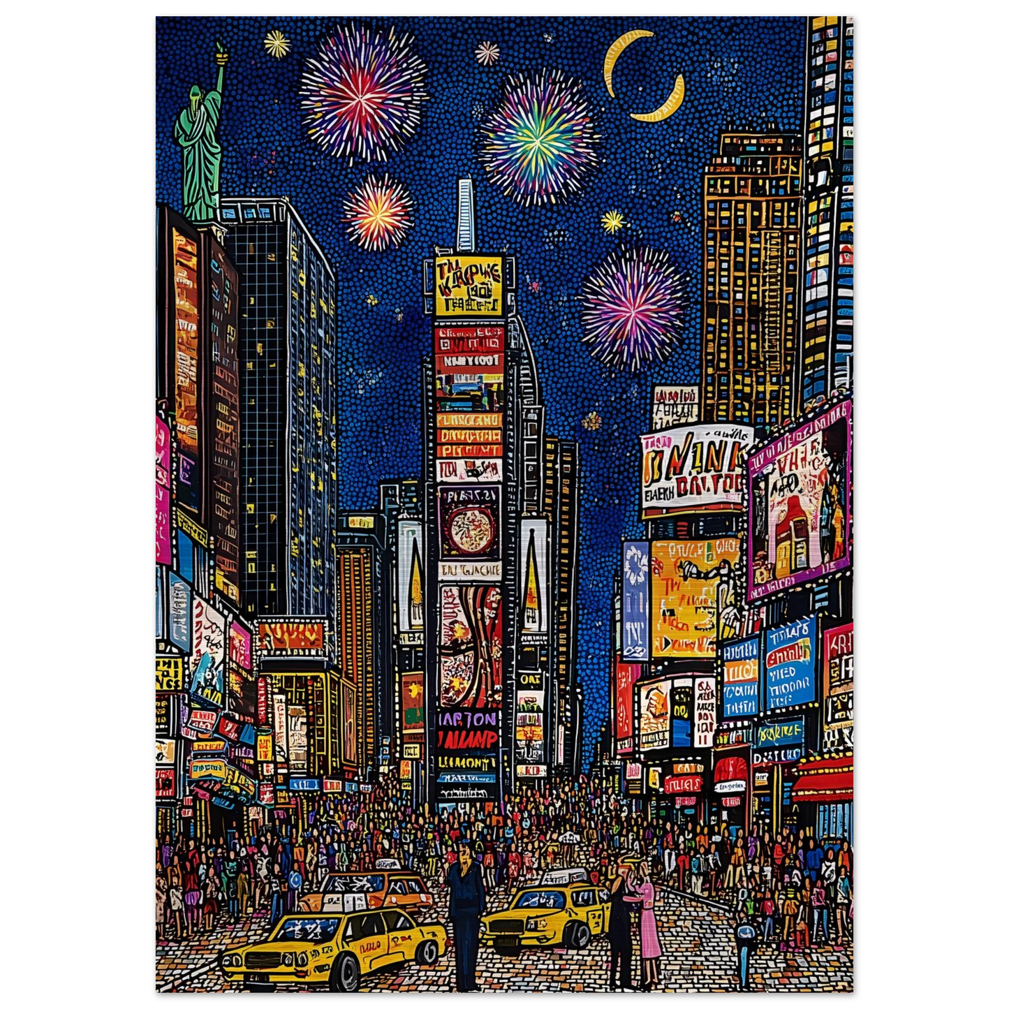 New York en Fête — tableau aluminium — vue 4 — art mural STNCL