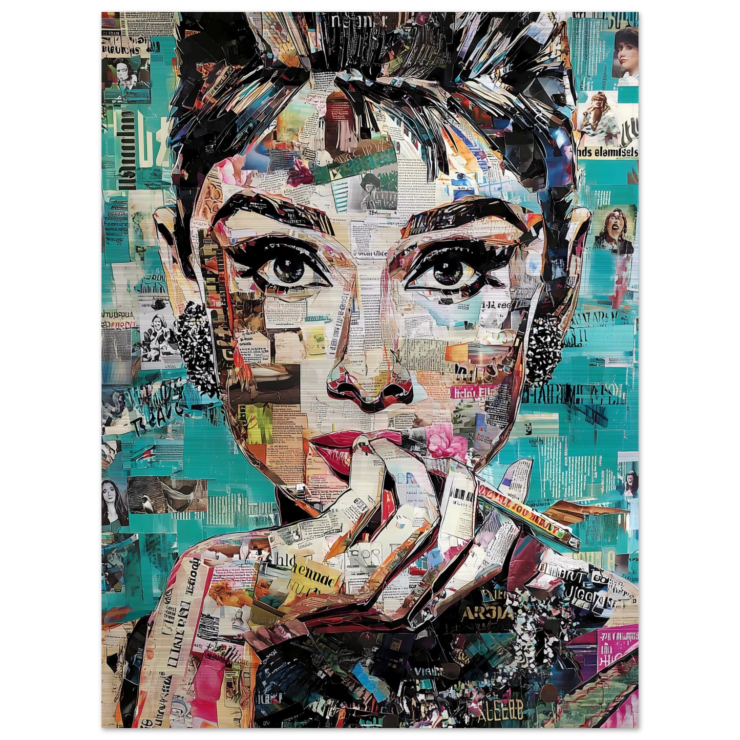 Regard de Papier — tableau aluminium — vue 5 — art mural STNCL