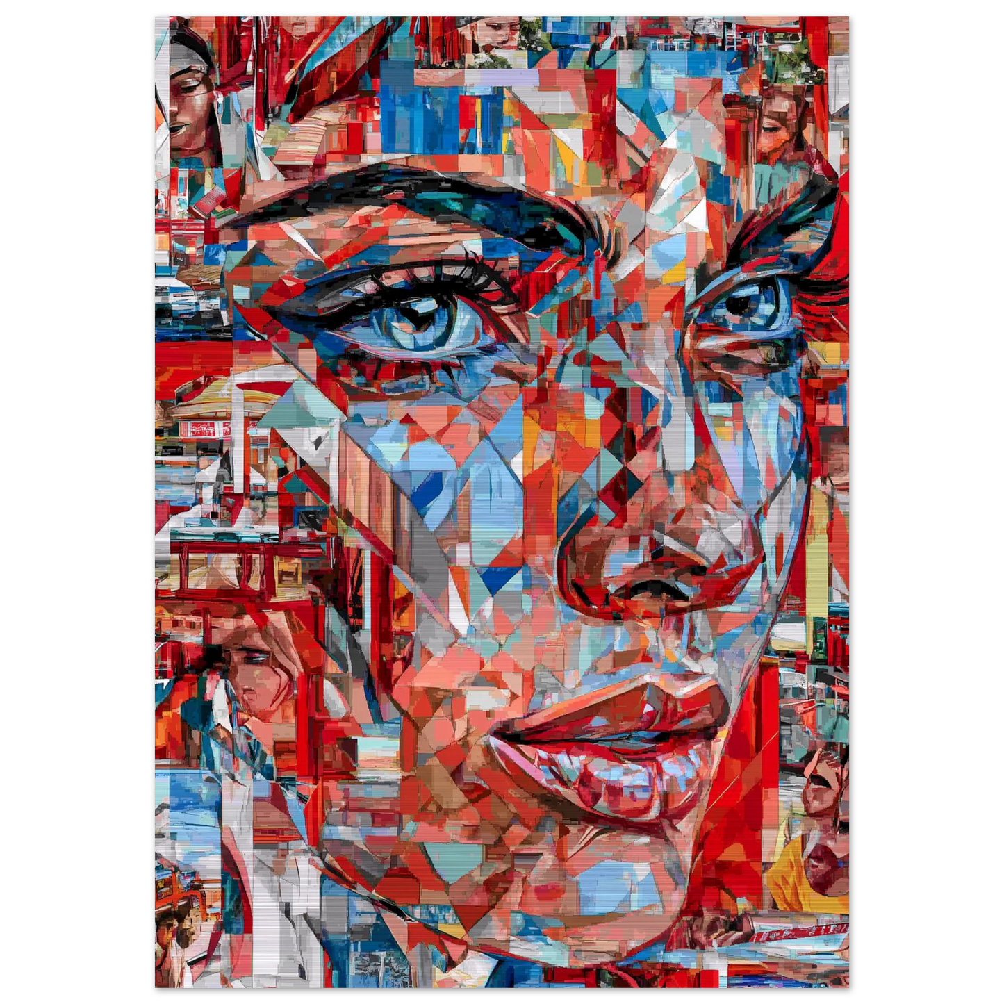 Éclats de Femme — tableau aluminium — vue 4 — art mural STNCL