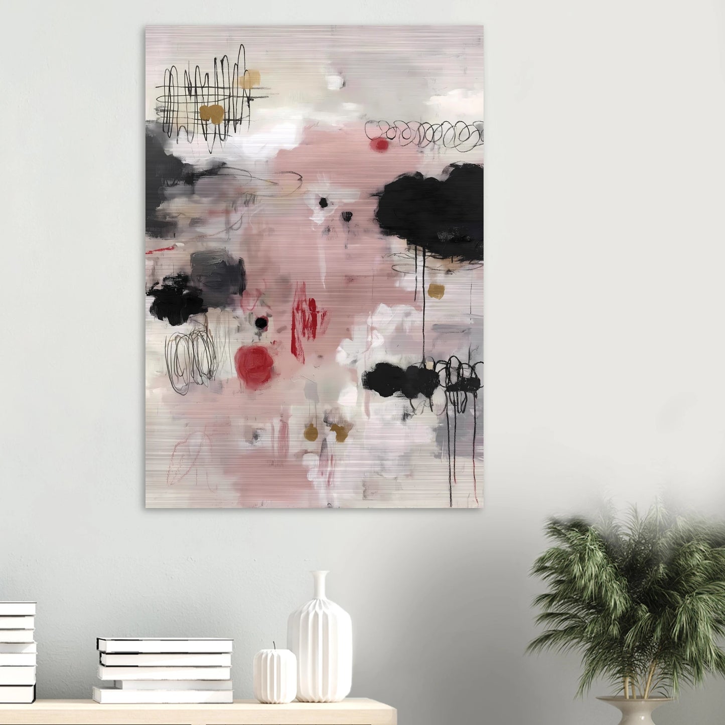 Murmure Poudré — tableau aluminium — vue 6 — art mural STNCL