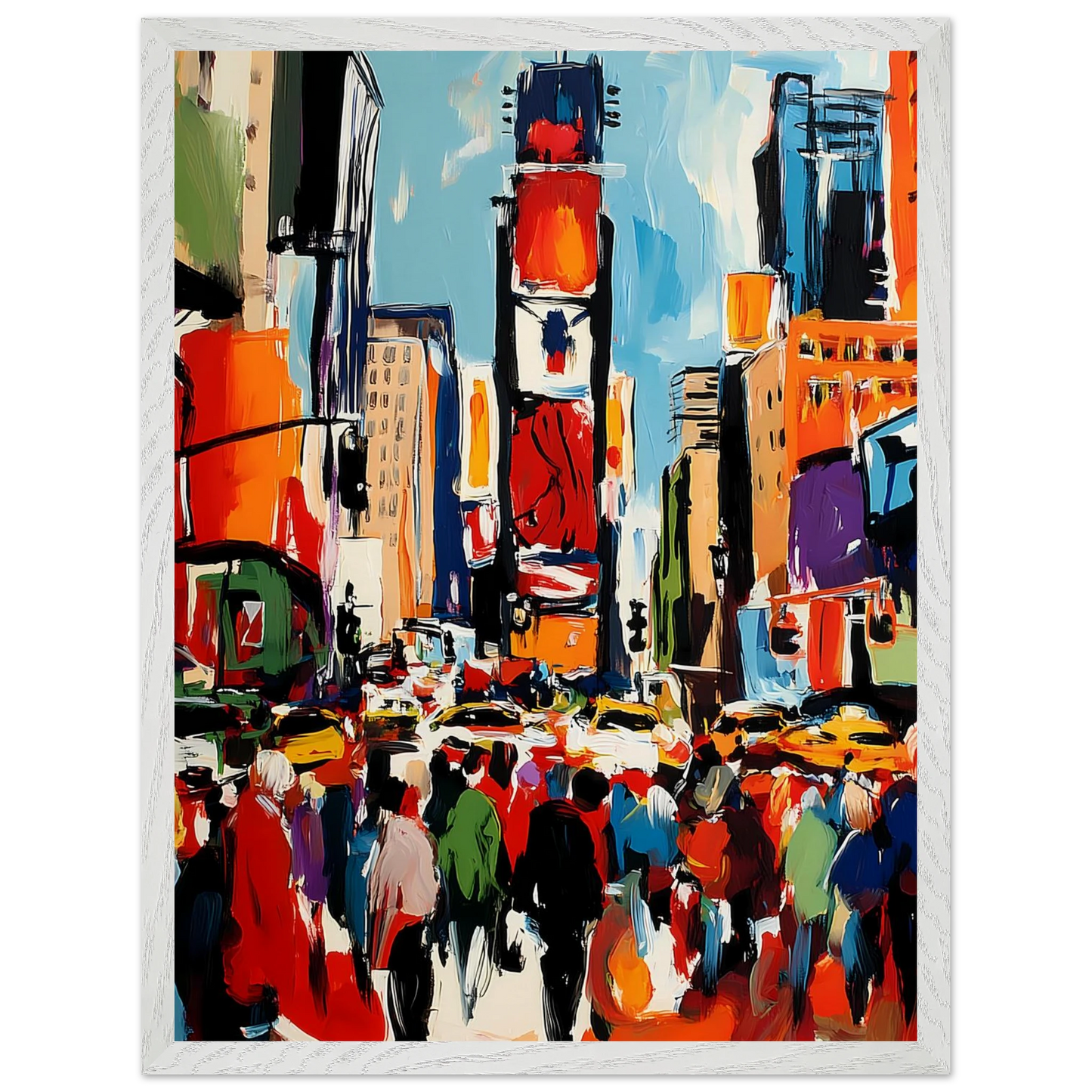 Manhattan en Mouvement — tableau encadre bois — vue 8 — art mural STNCL