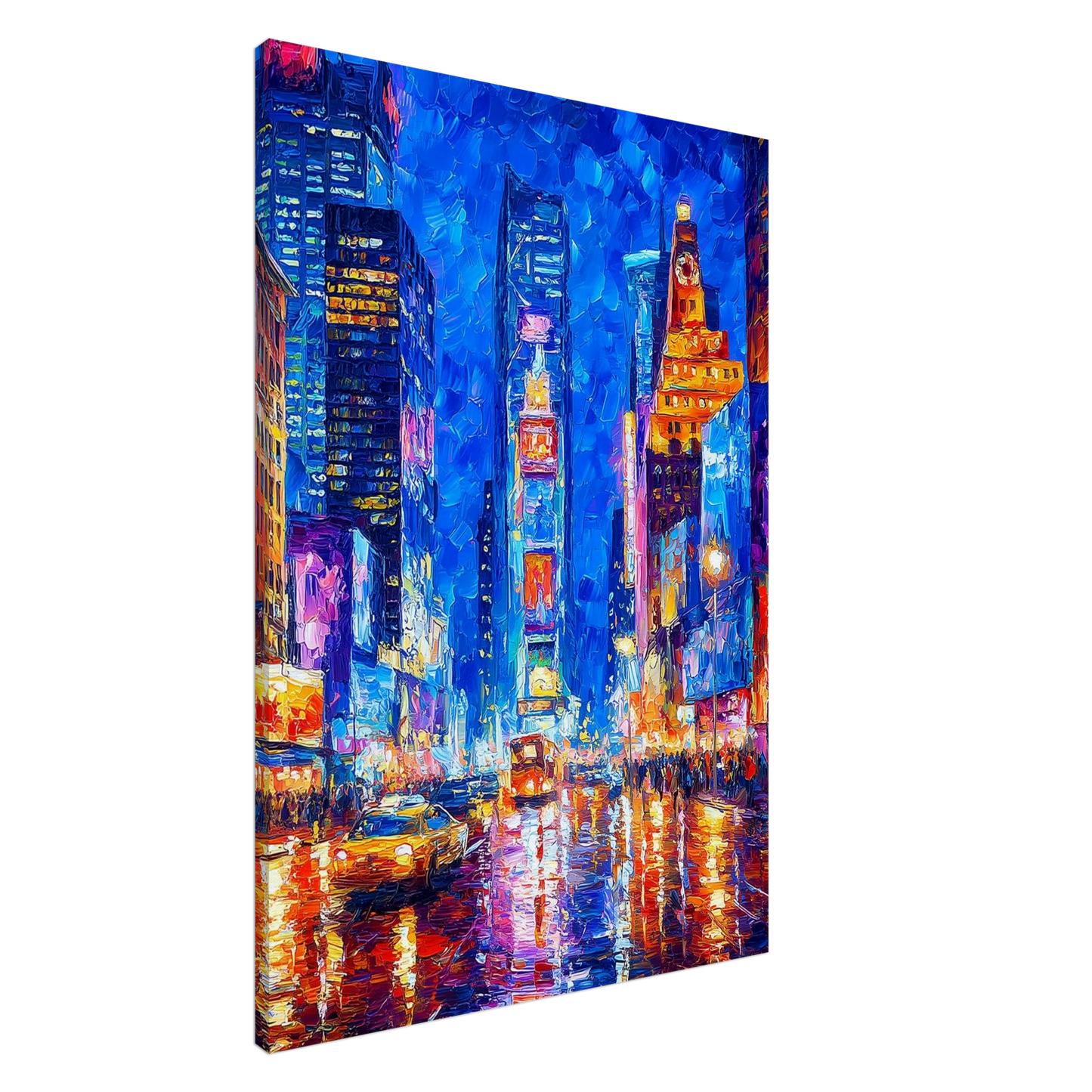 Times Square Sous La Pluie — tableau sur toile — art mural STNCL