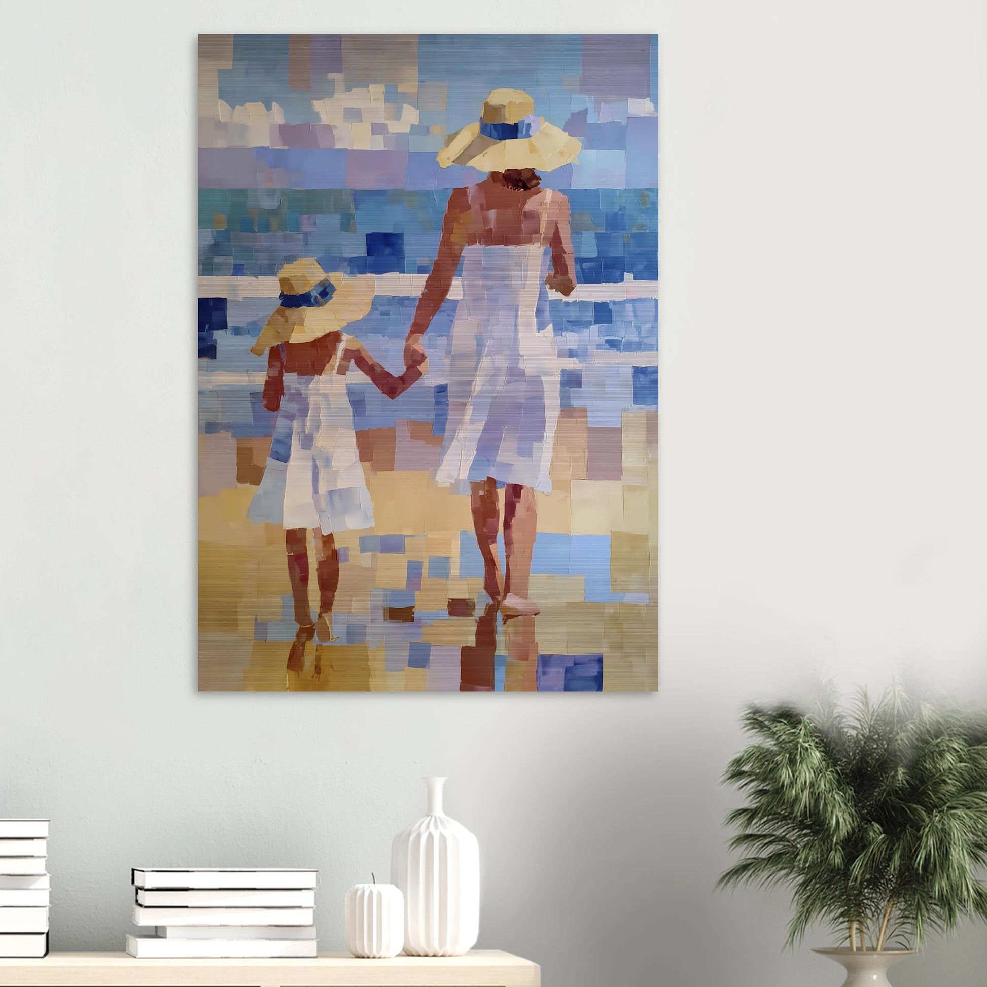 Main dans la Main — tableau aluminium — vue 6 — art mural STNCL