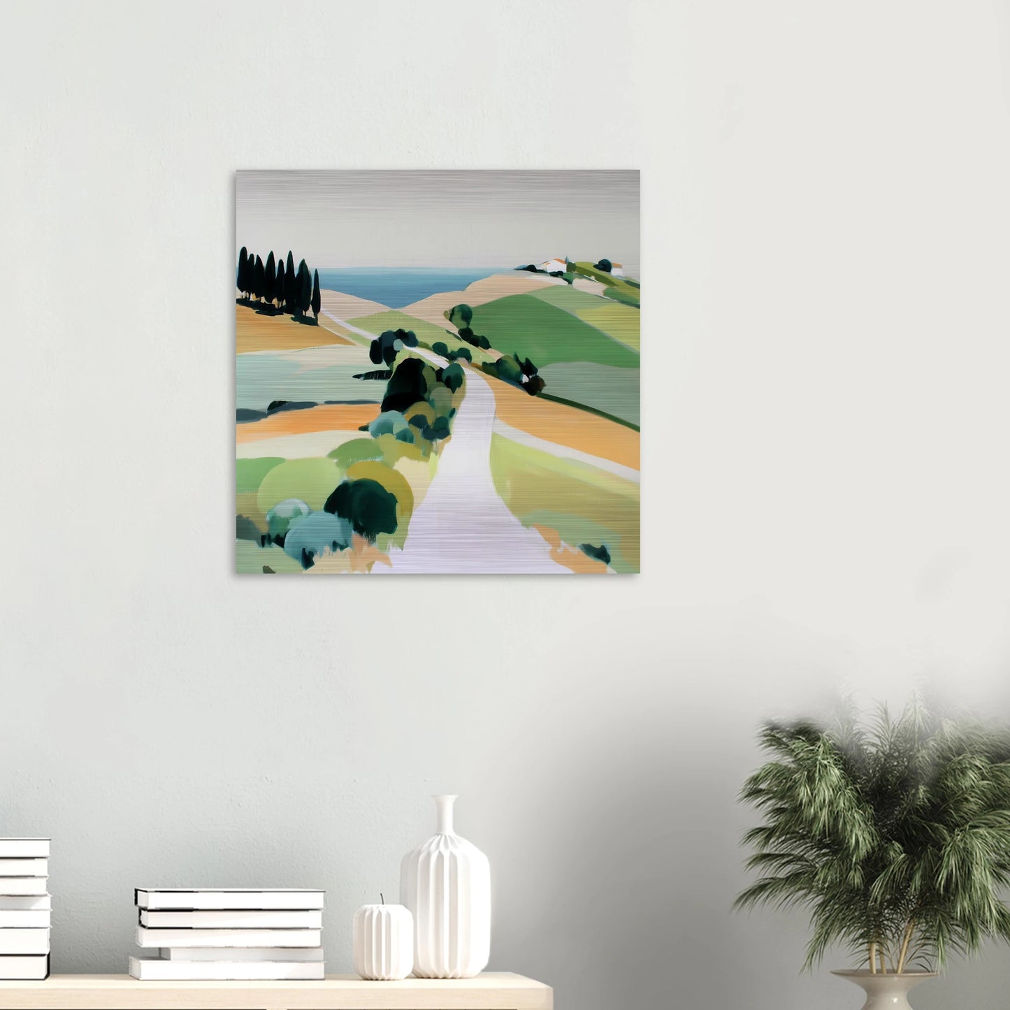 Chemin vers la Mer — tableau aluminium — vue 5 — art mural STNCL