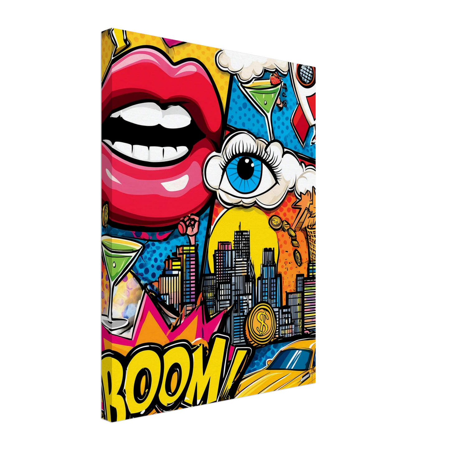 BOOM Pop Art — tableau sur toile — vue 5 — art mural STNCL