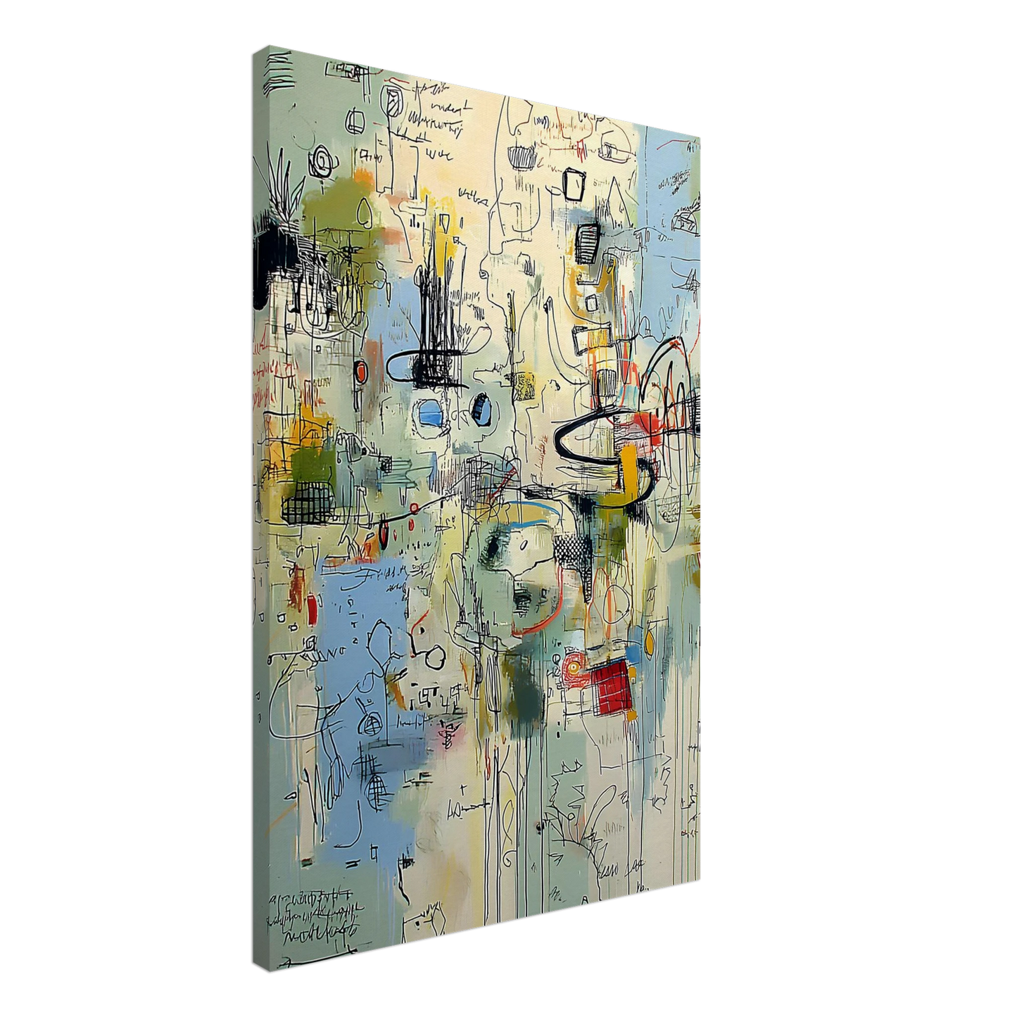 Écriture du Vent — tableau sur toile — vue 2 — art mural STNCL