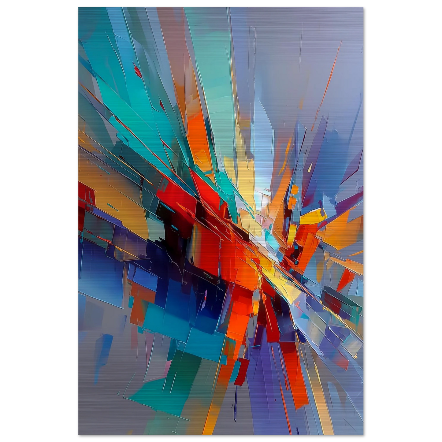Point de Fuite — tableau aluminium — vue 3 — art mural STNCL