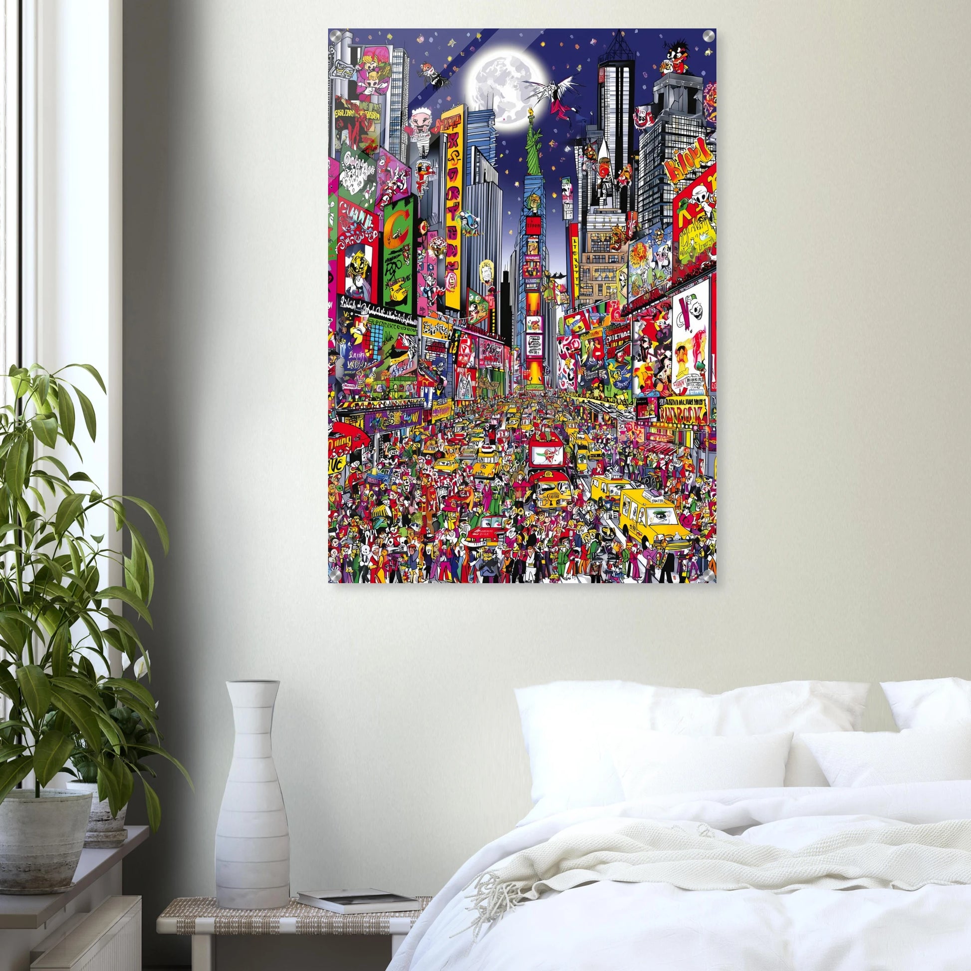 Times Square en Fête — tableau plexiglas — vue 7 — art mural STNCL